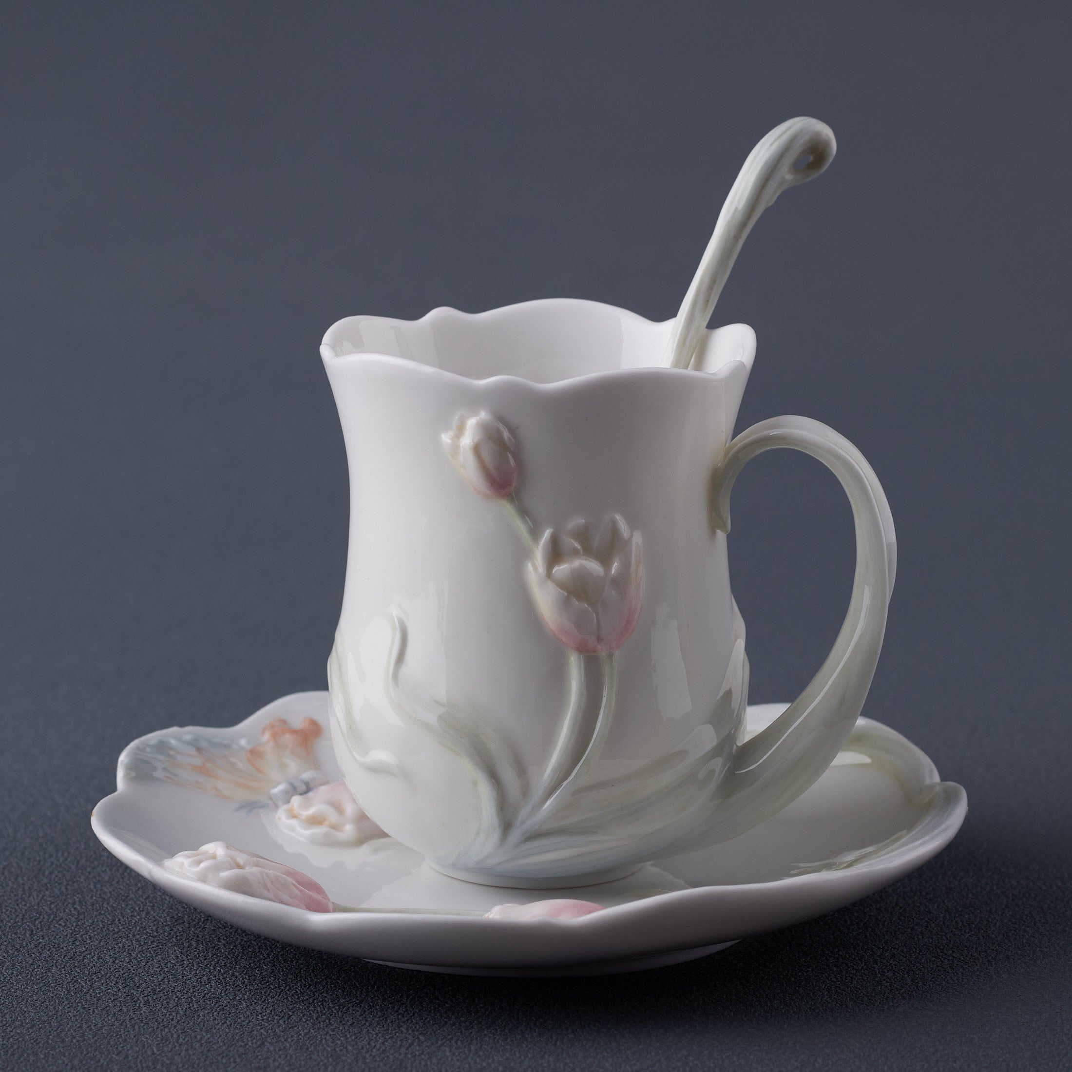 Tulip Coffee 3 Pcs Cup Set