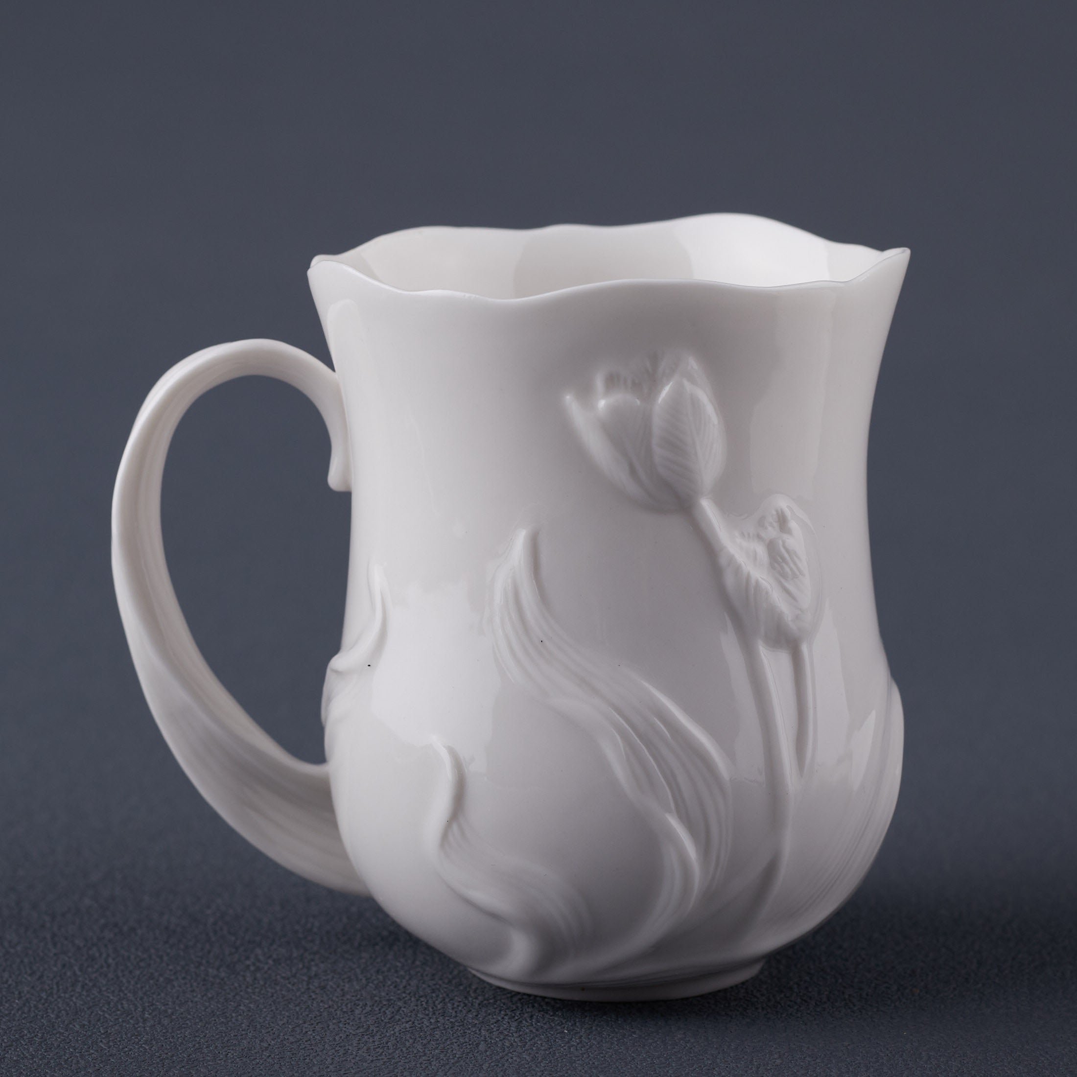 Tulip Coffee 3 Pcs Cup Set (White)