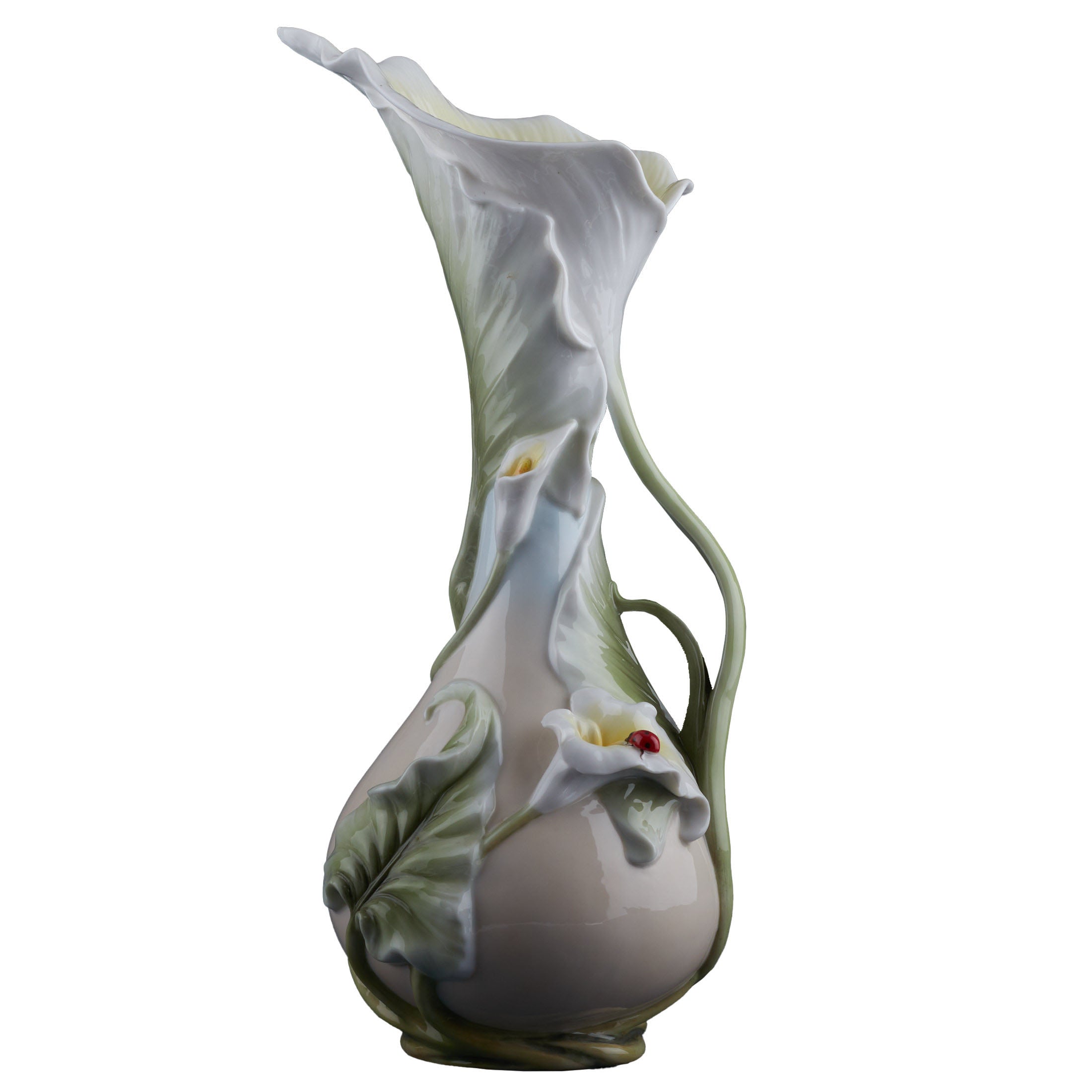 Calla Lily and Lady Bug Vase