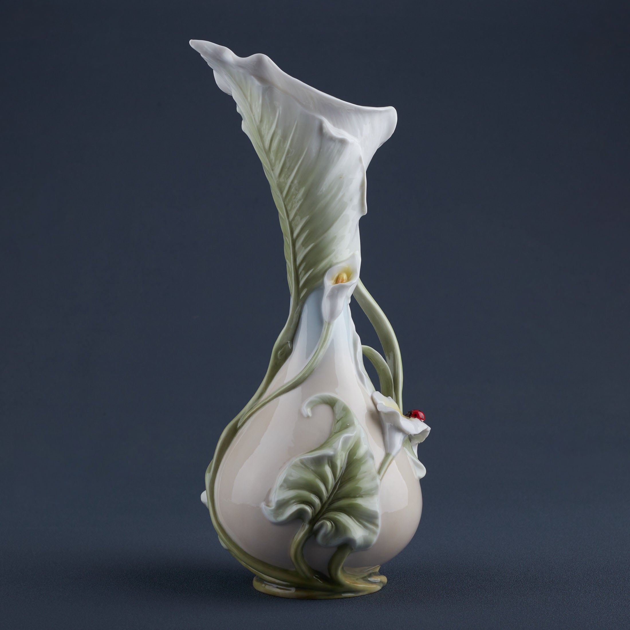 Calla Lily and Lady Bug Vase