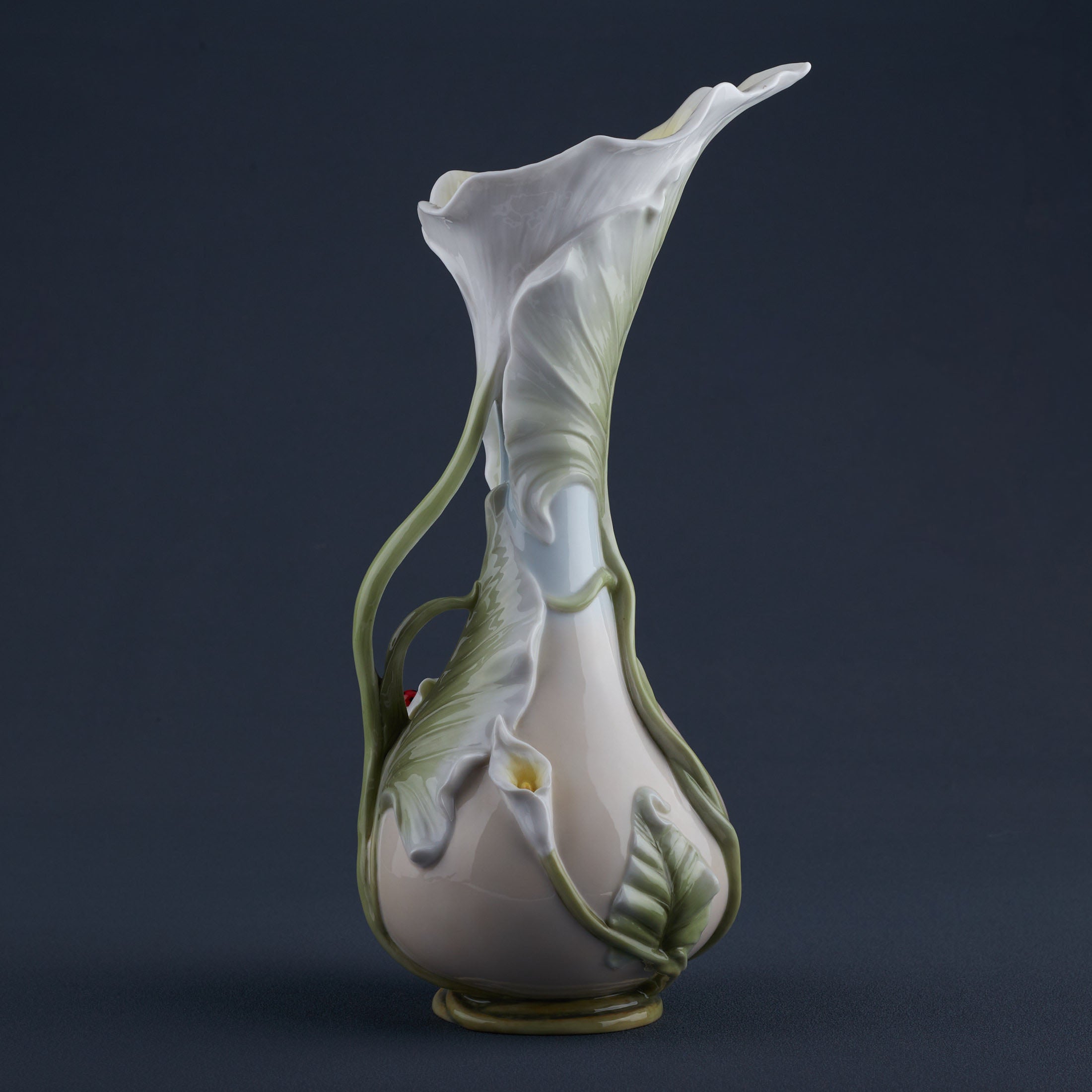 Calla Lily and Lady Bug Vase