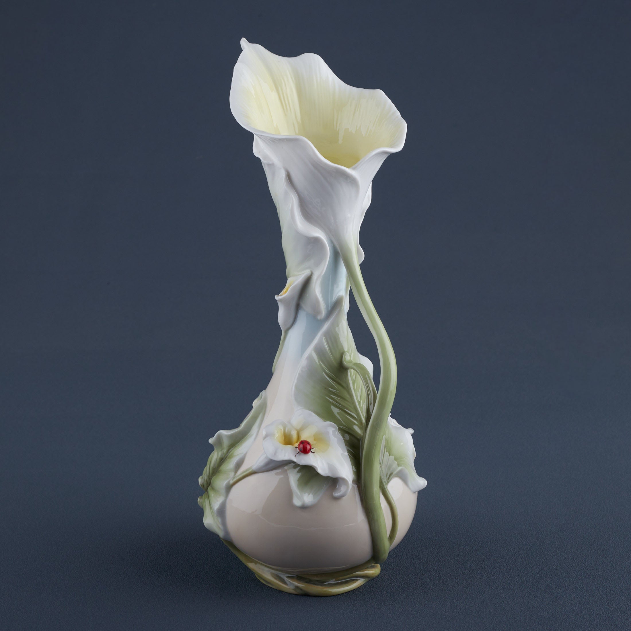 Calla Lily and Lady Bug Vase