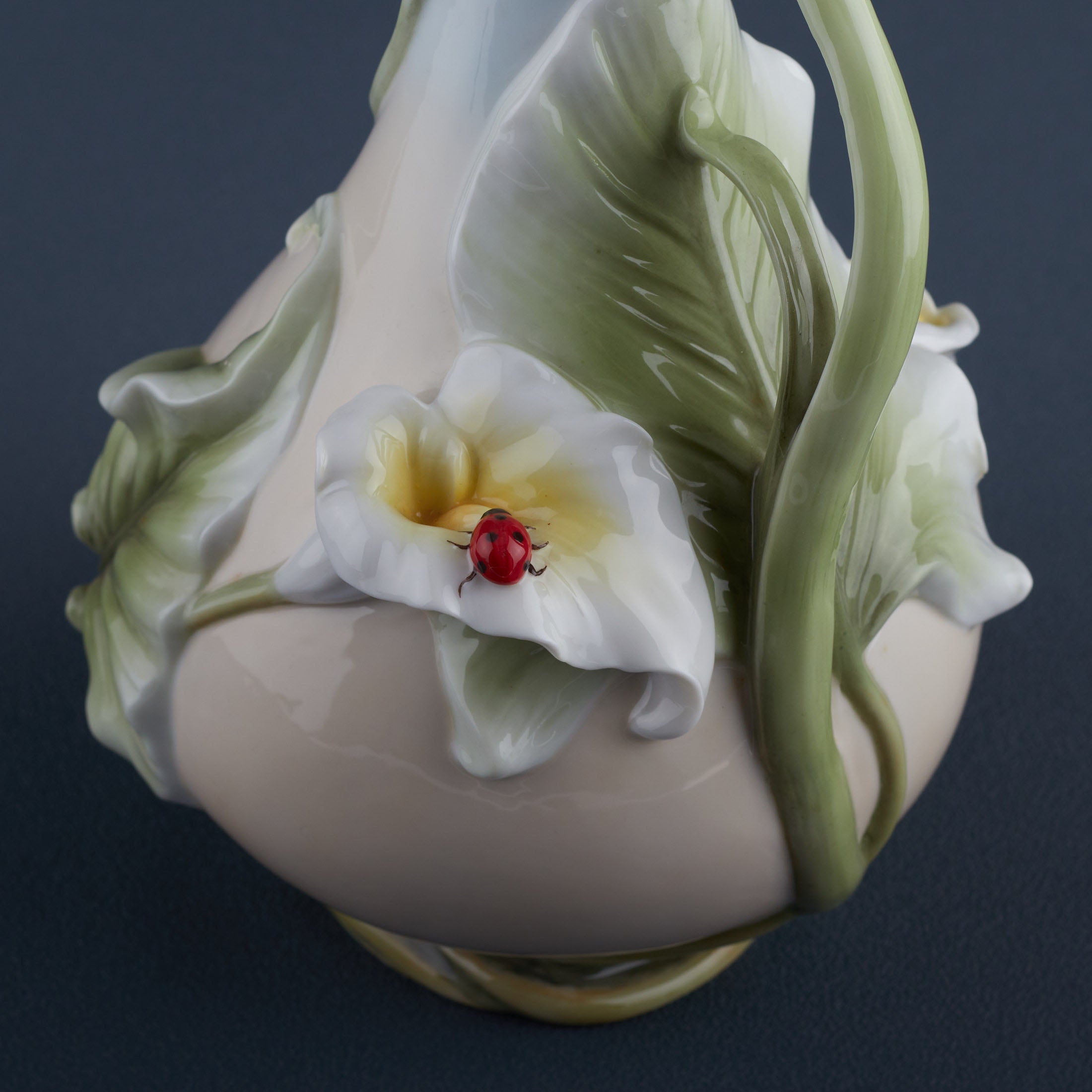Calla Lily and Lady Bug Vase