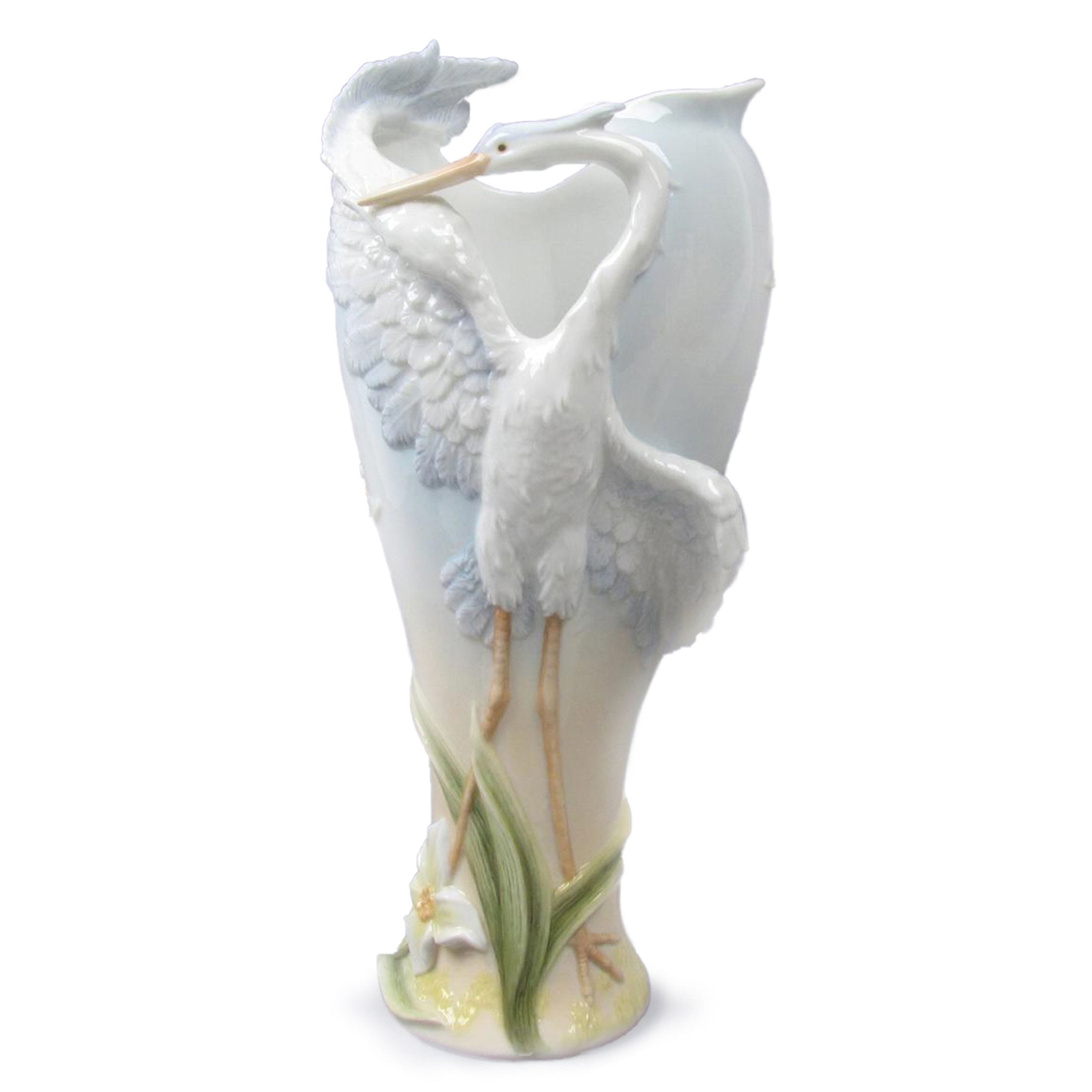 Open Wing Egret Vase
