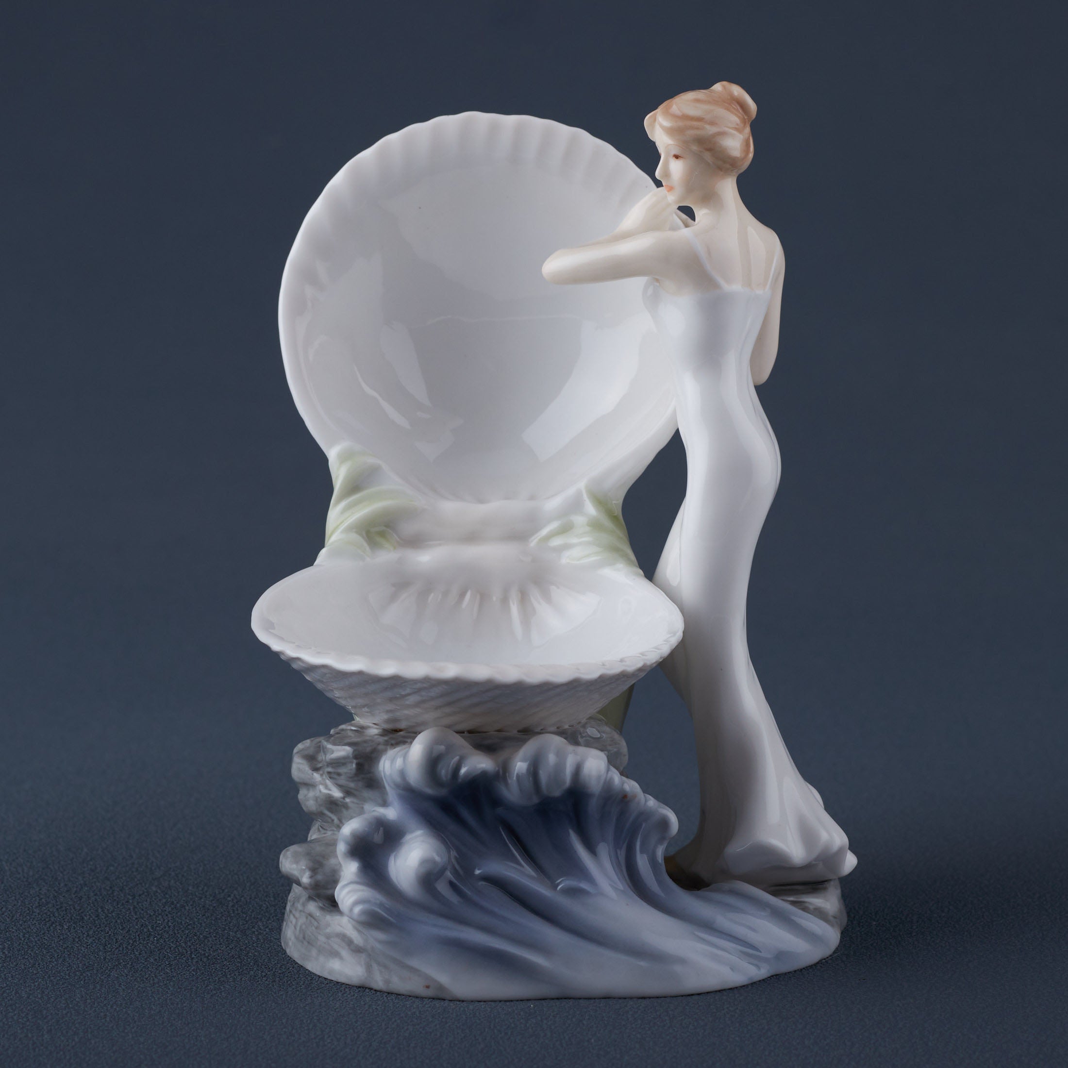 Woman and Clam Shell Jewelry Tray