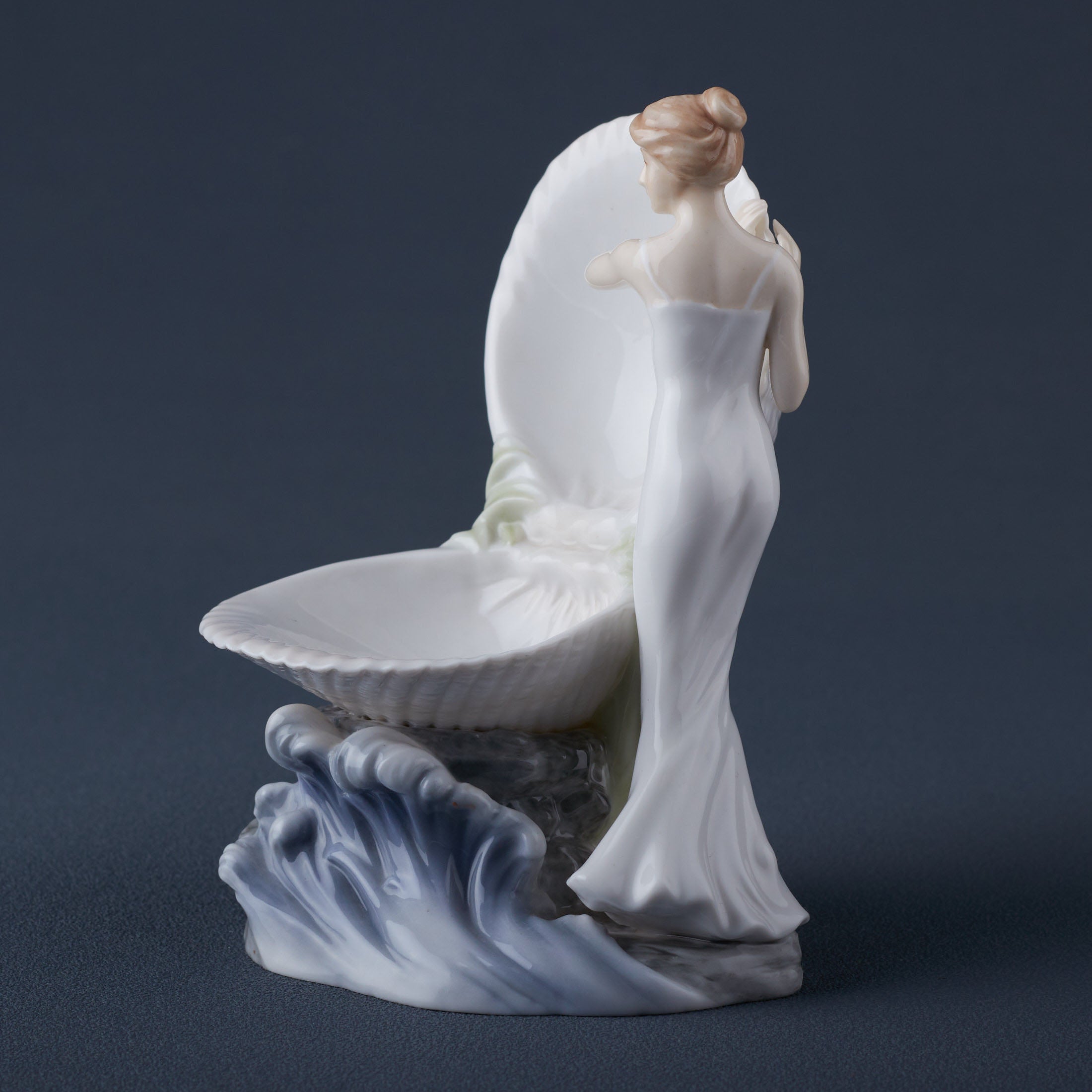 Woman and Clam Shell Jewelry Tray