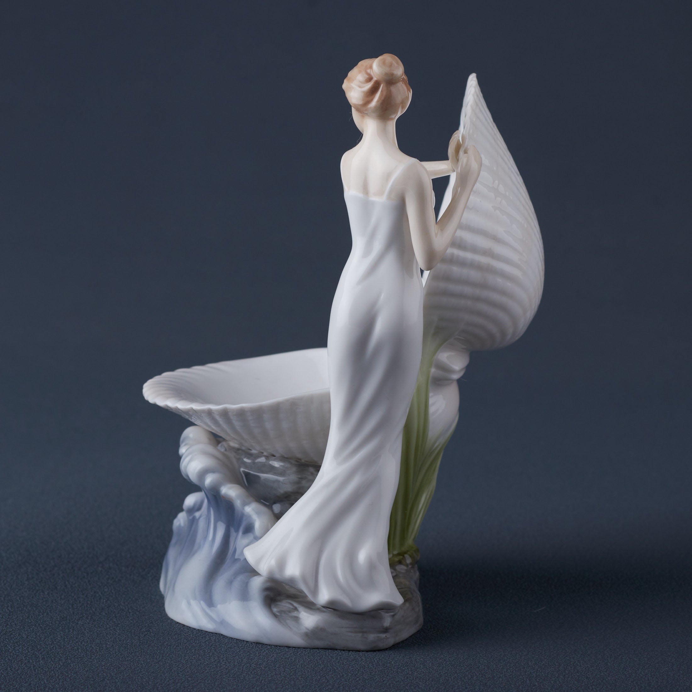 Woman and Clam Shell Jewelry Tray