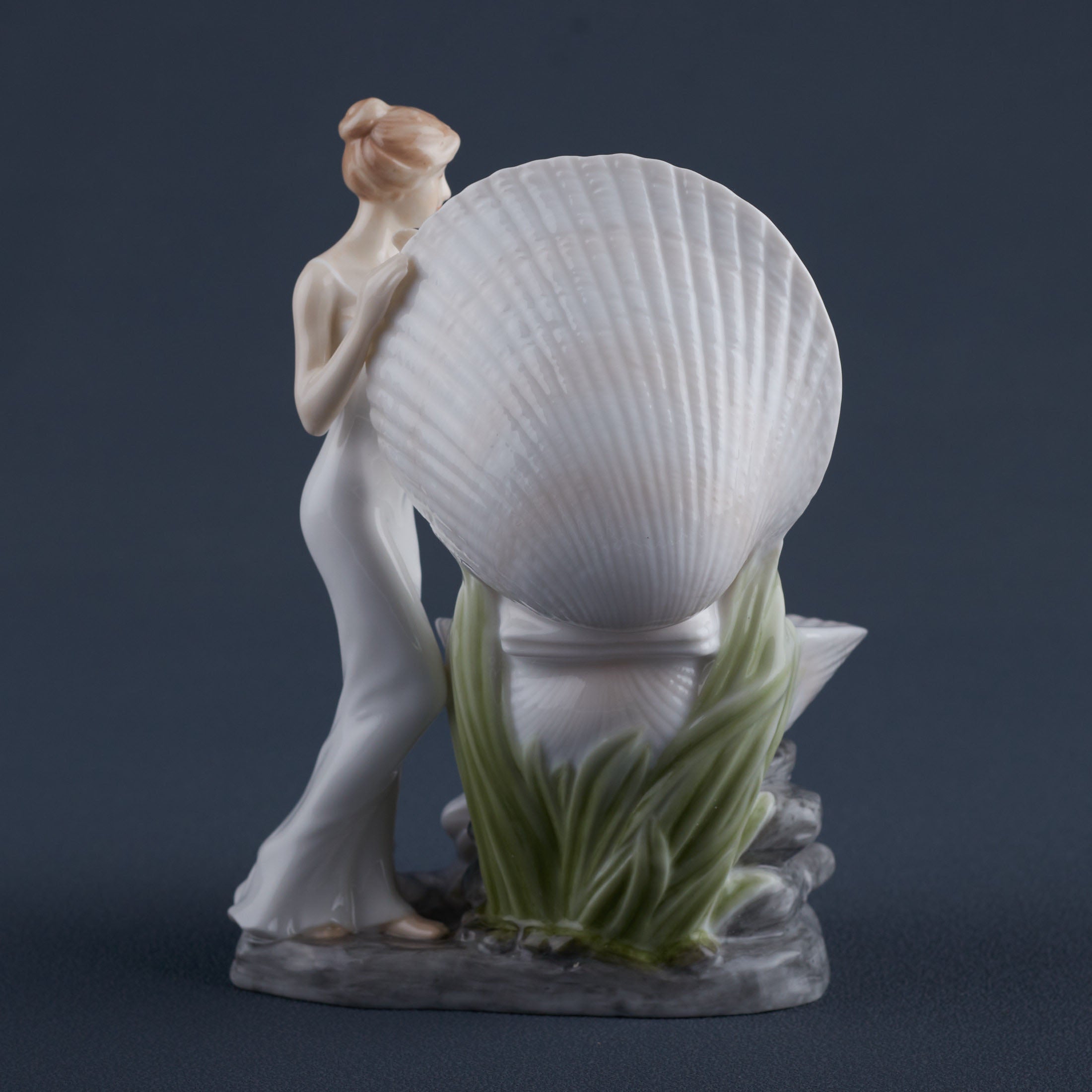 Woman and Clam Shell Jewelry Tray