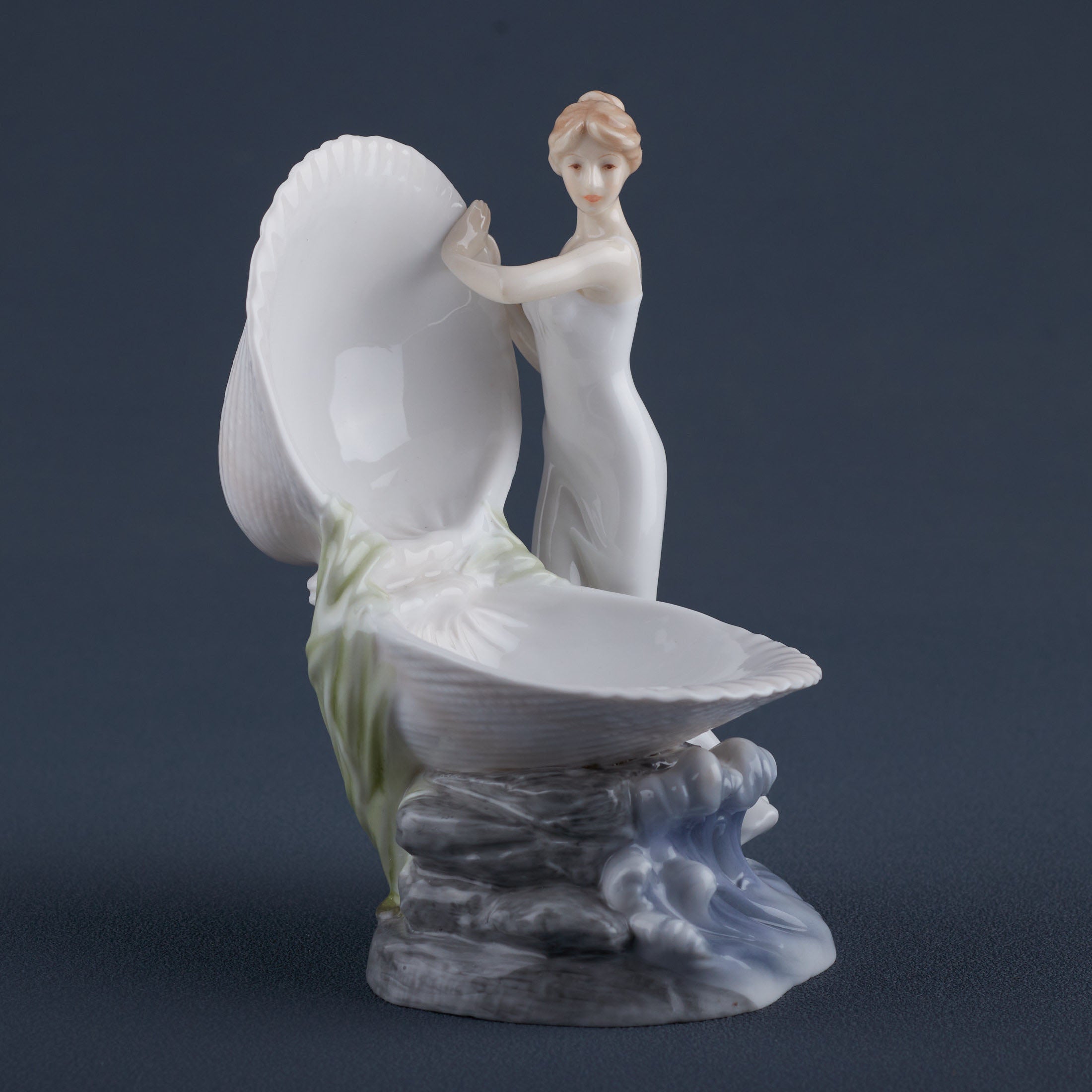 Woman and Clam Shell Jewelry Tray