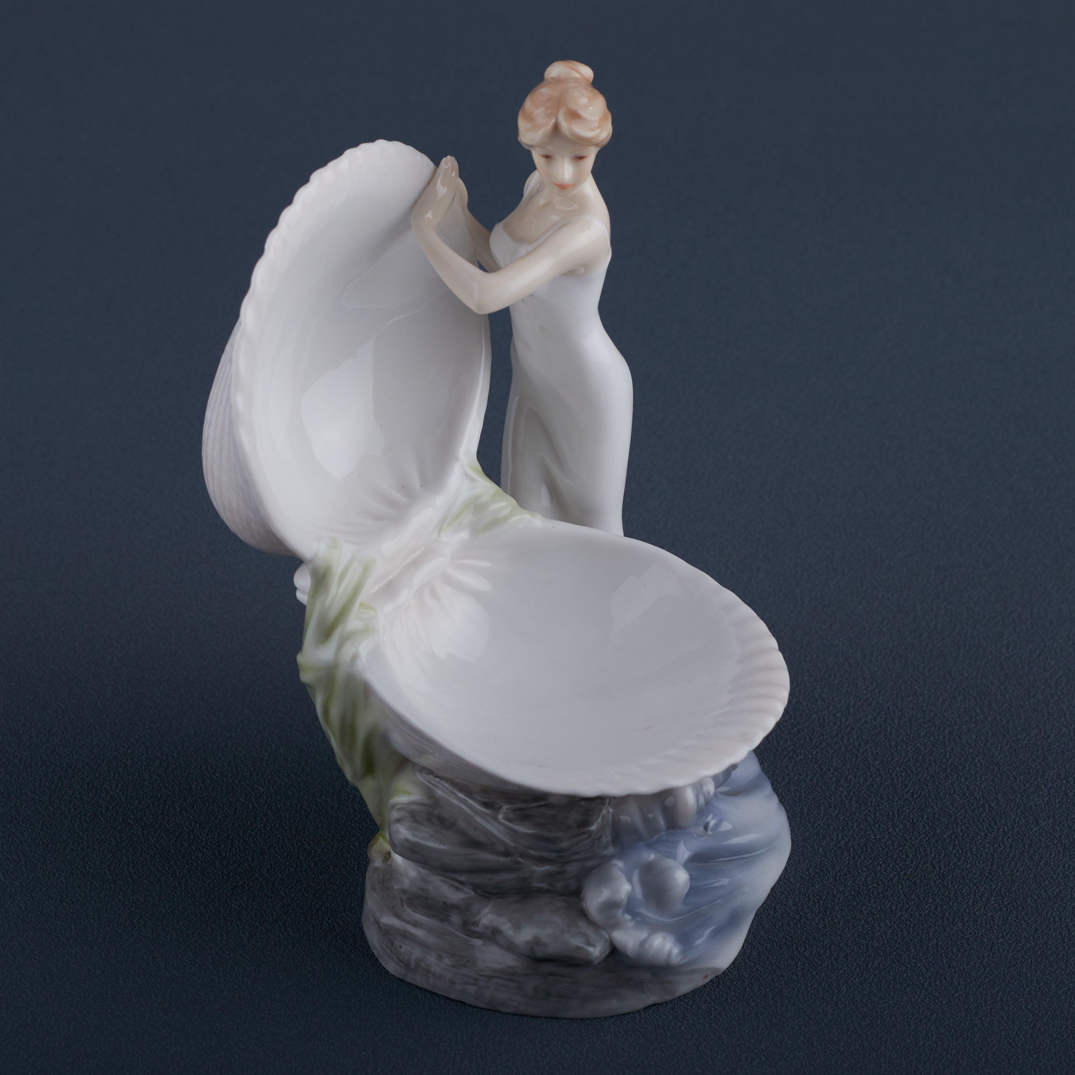 Woman and Clam Shell Jewelry Tray