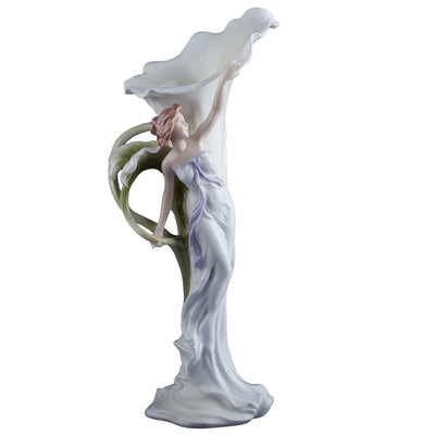 Calla Lily and Reaching Woman Porcelain Vase