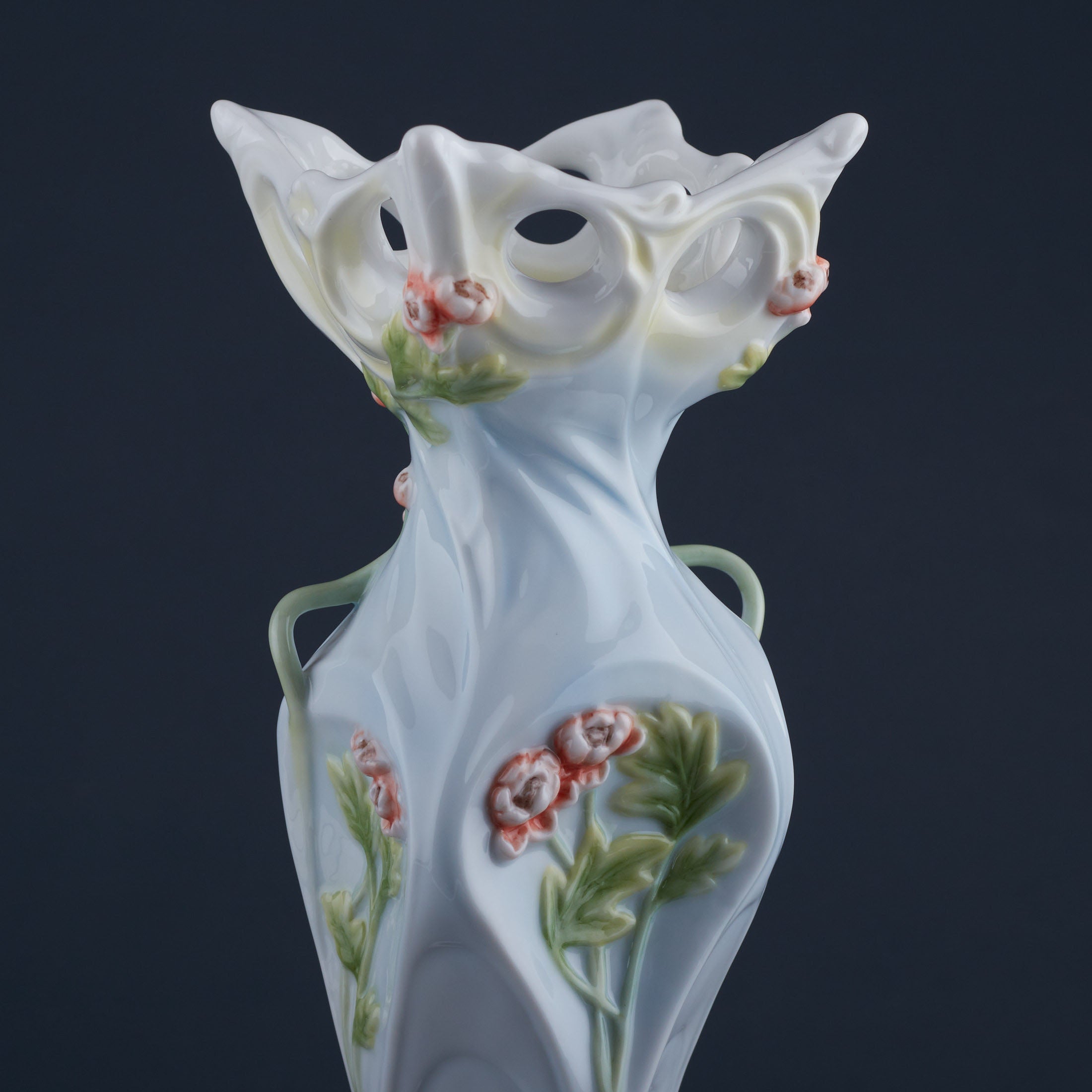 Woman and Peony Tall Vase