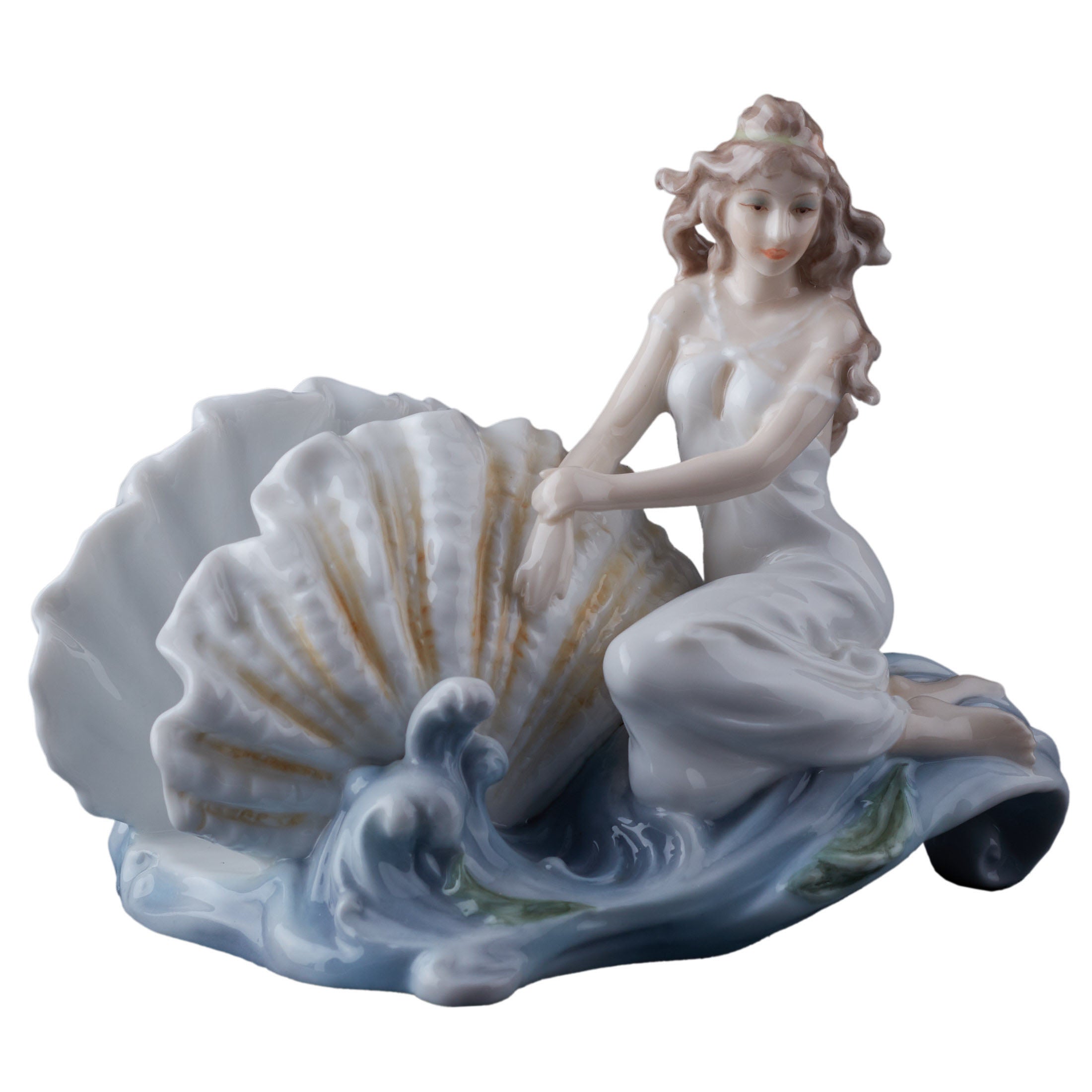 Woman and Shell On Wave Napkin Holder