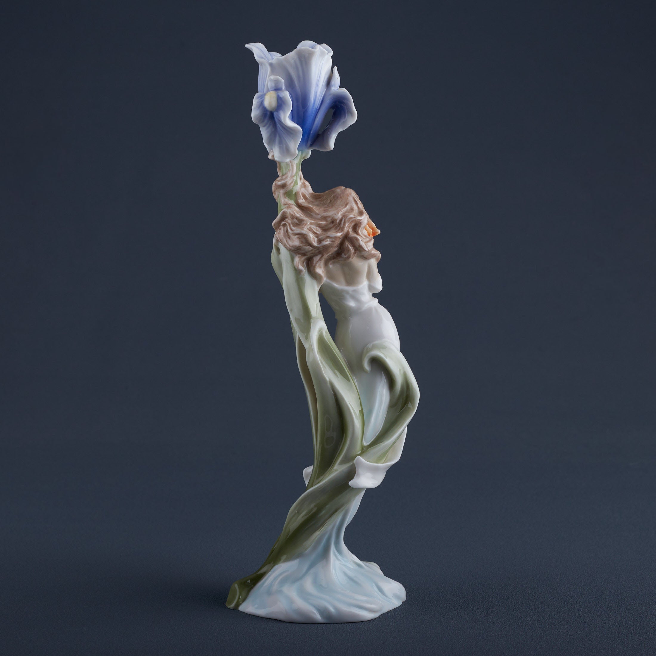 Maiden With Butterfly By Blue Iris Candle Holder