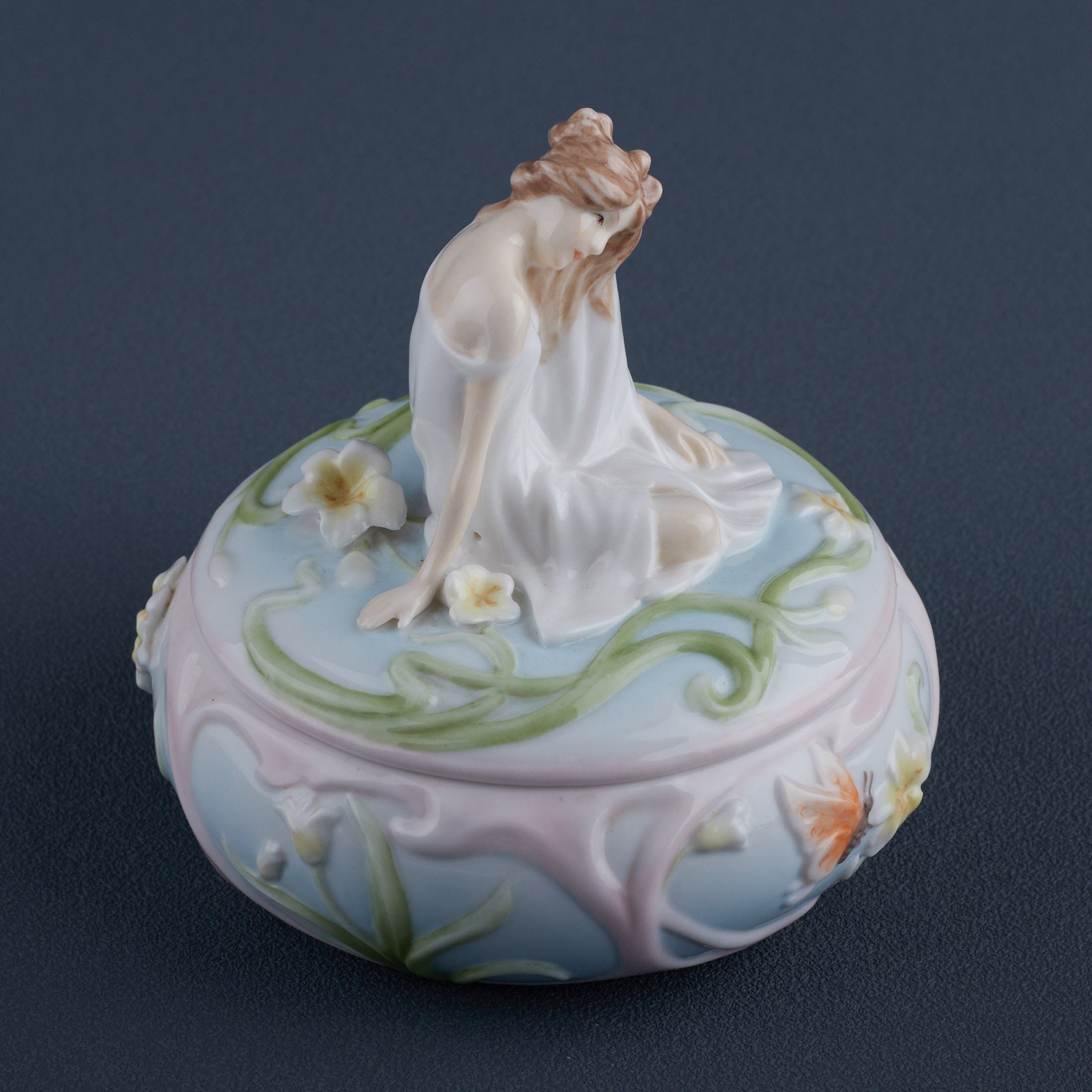 Sitting Girl Trinket Box