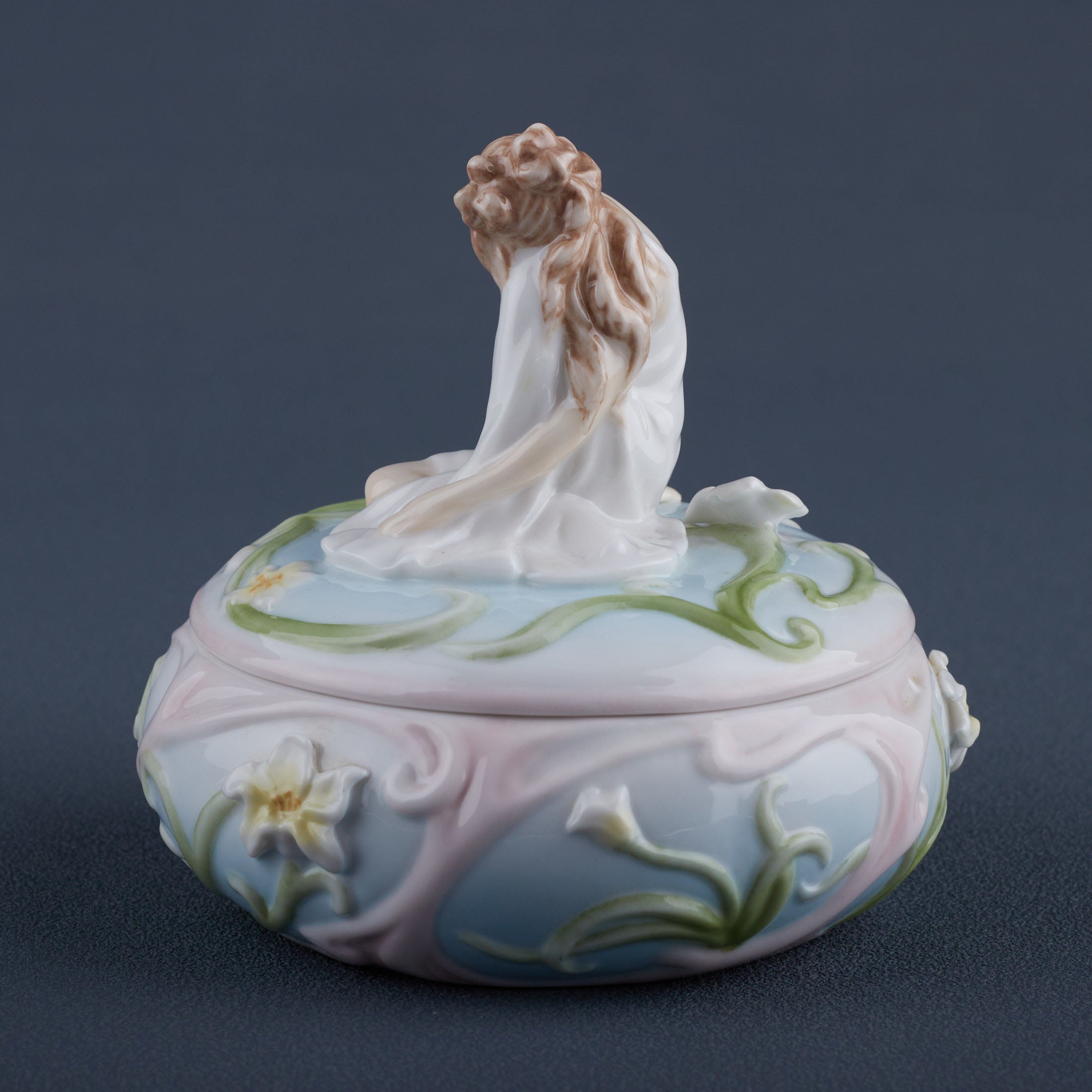 Sitting Girl Trinket Box