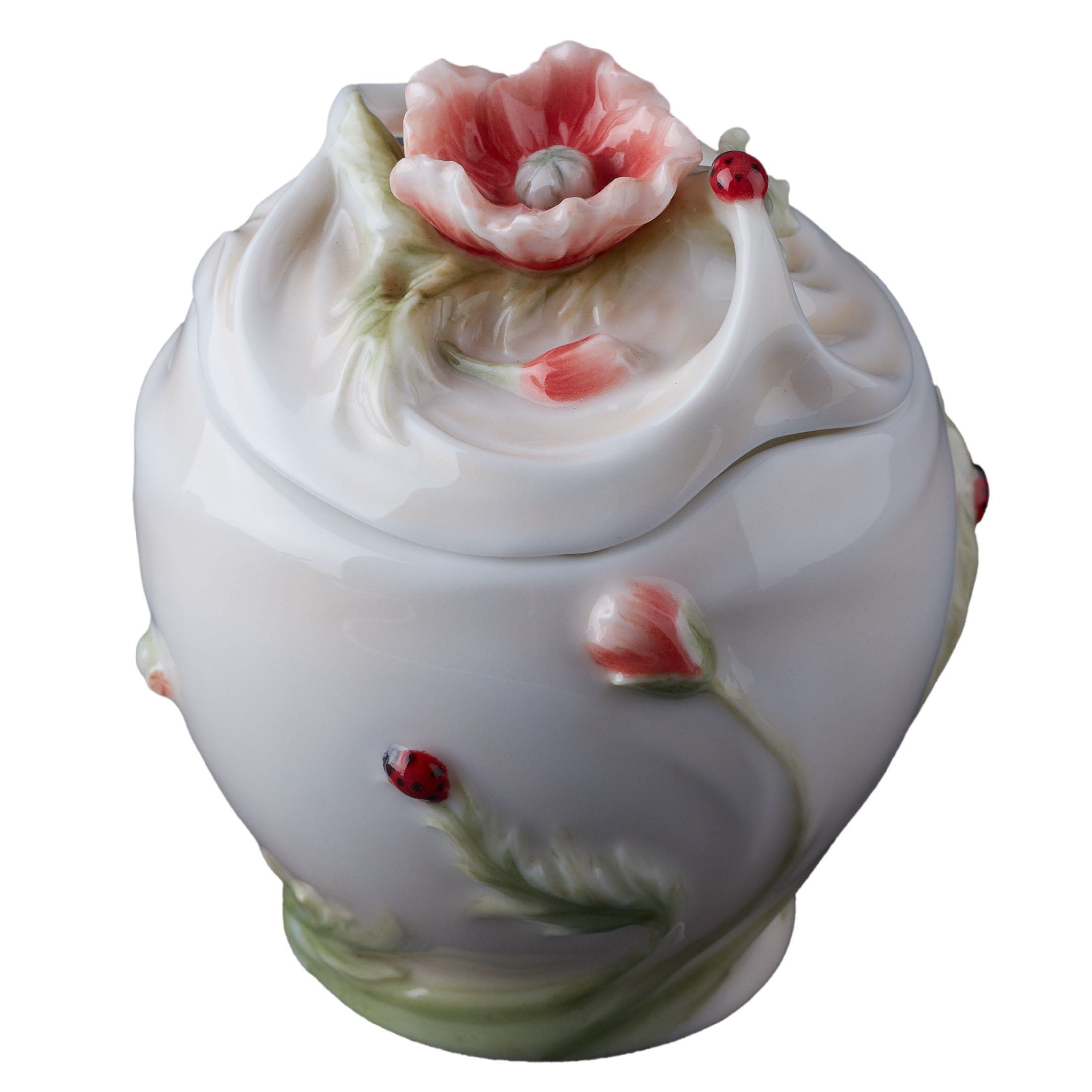 Poppy and Ladybug Condiment Jar
