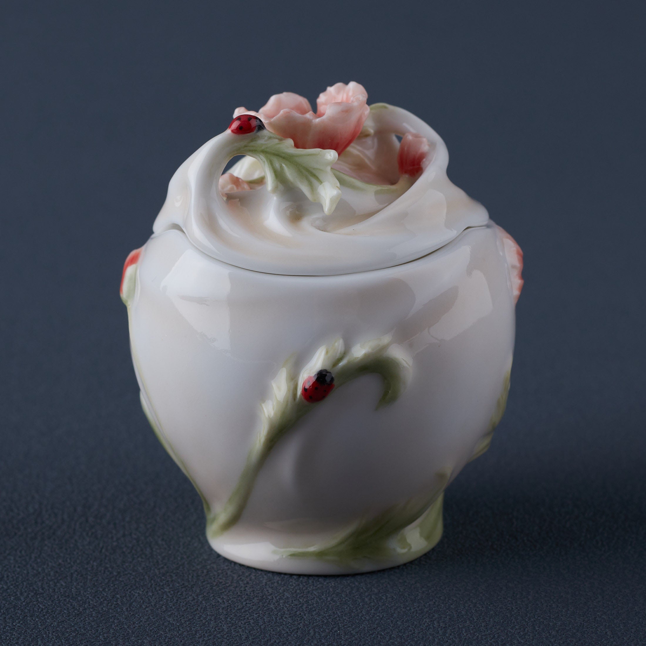 Poppy and Ladybug Condiment Jar