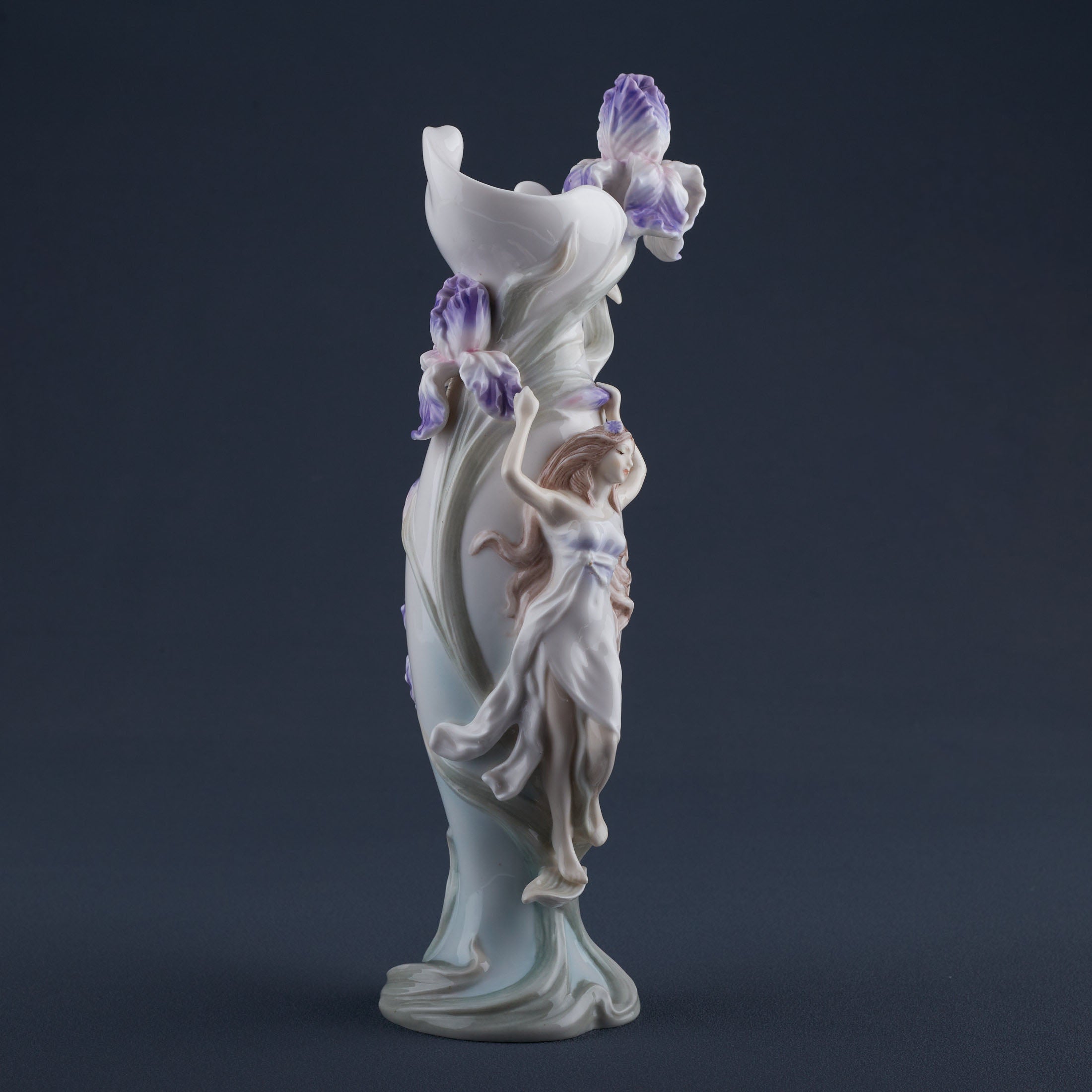 Woman Holding Iris (Purple)