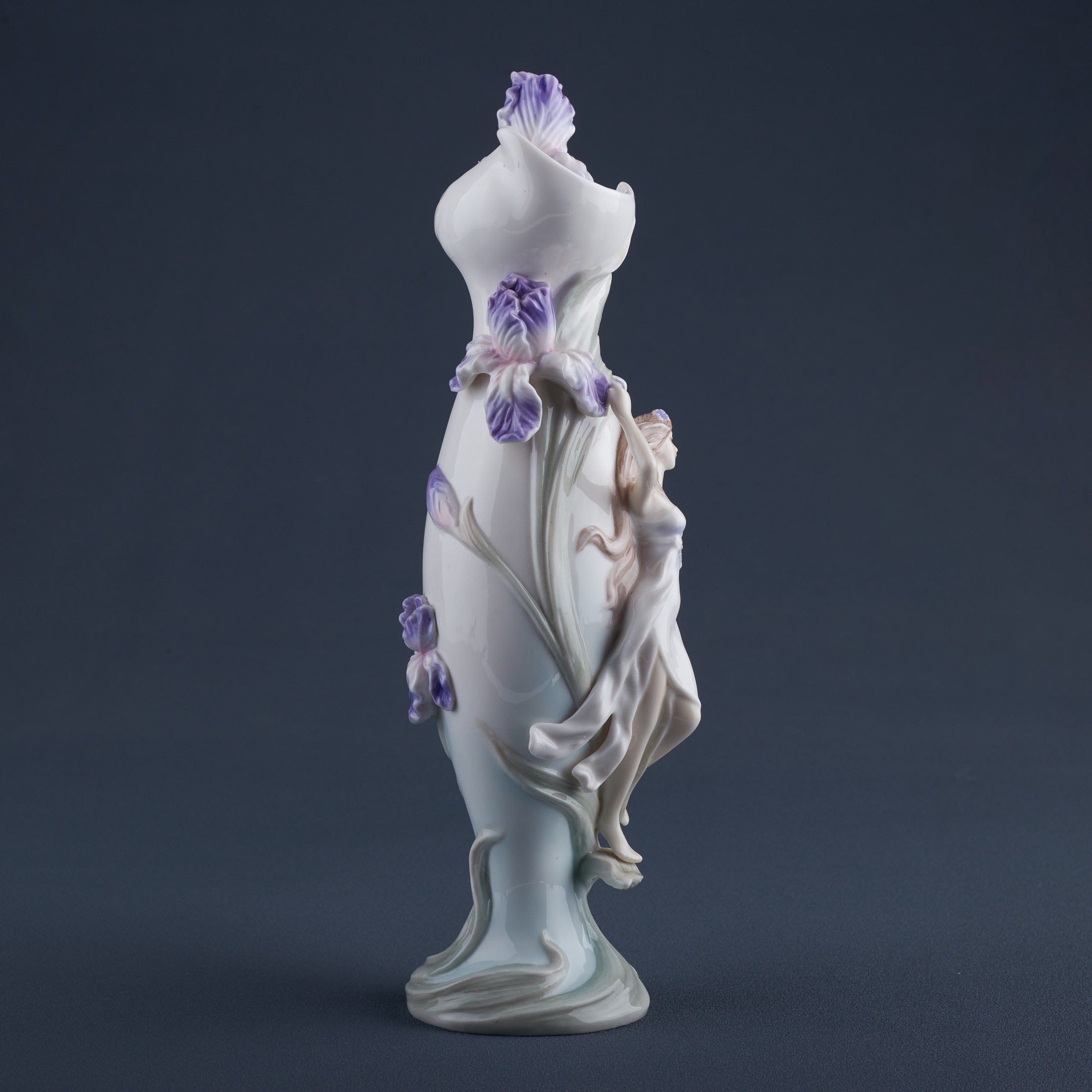 Woman Holding Iris (Purple)