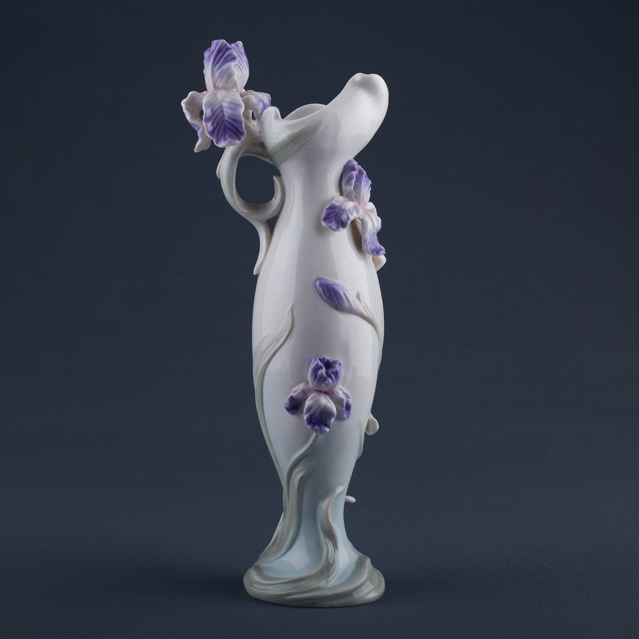 Woman Holding Iris (Purple)