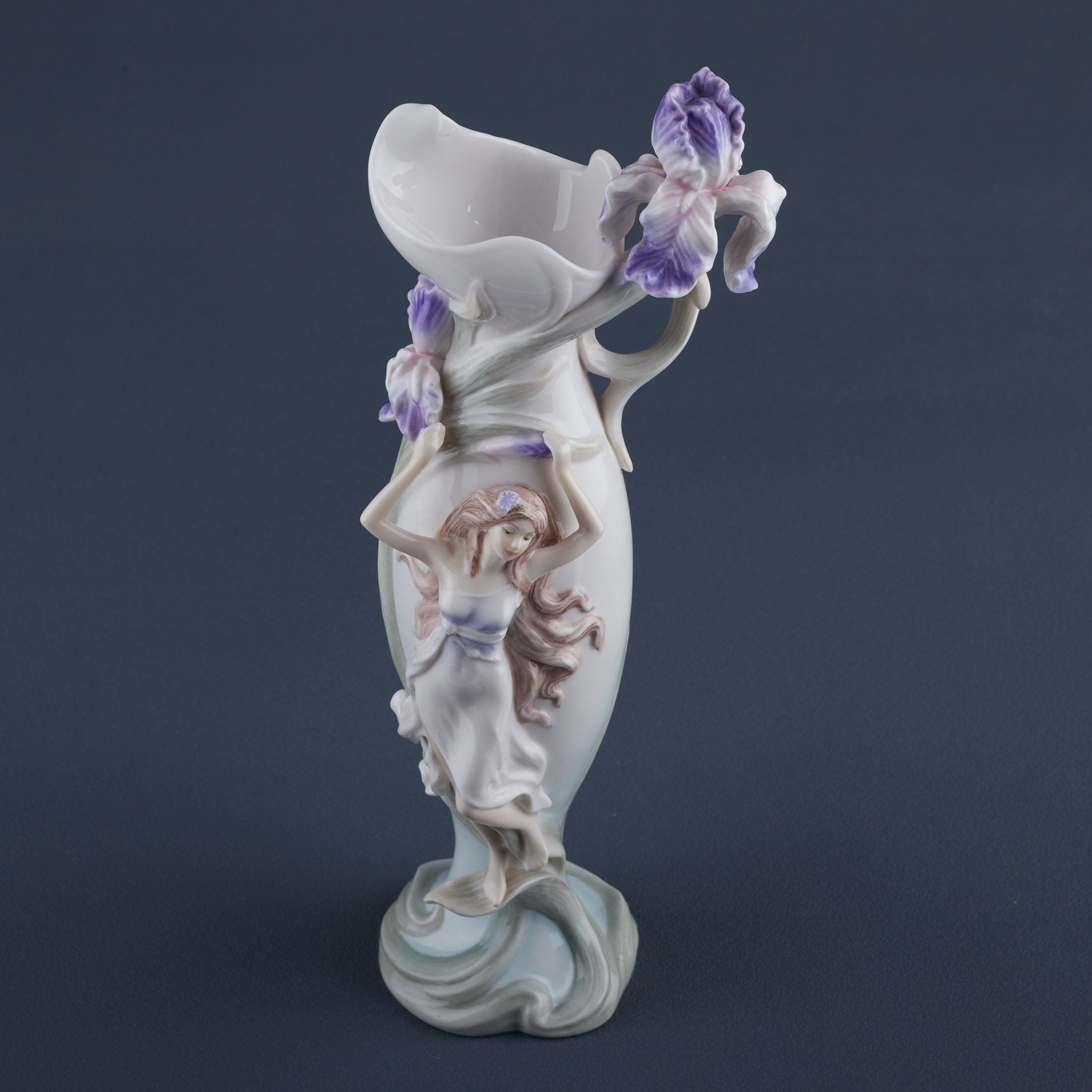 Woman Holding Iris (Purple)