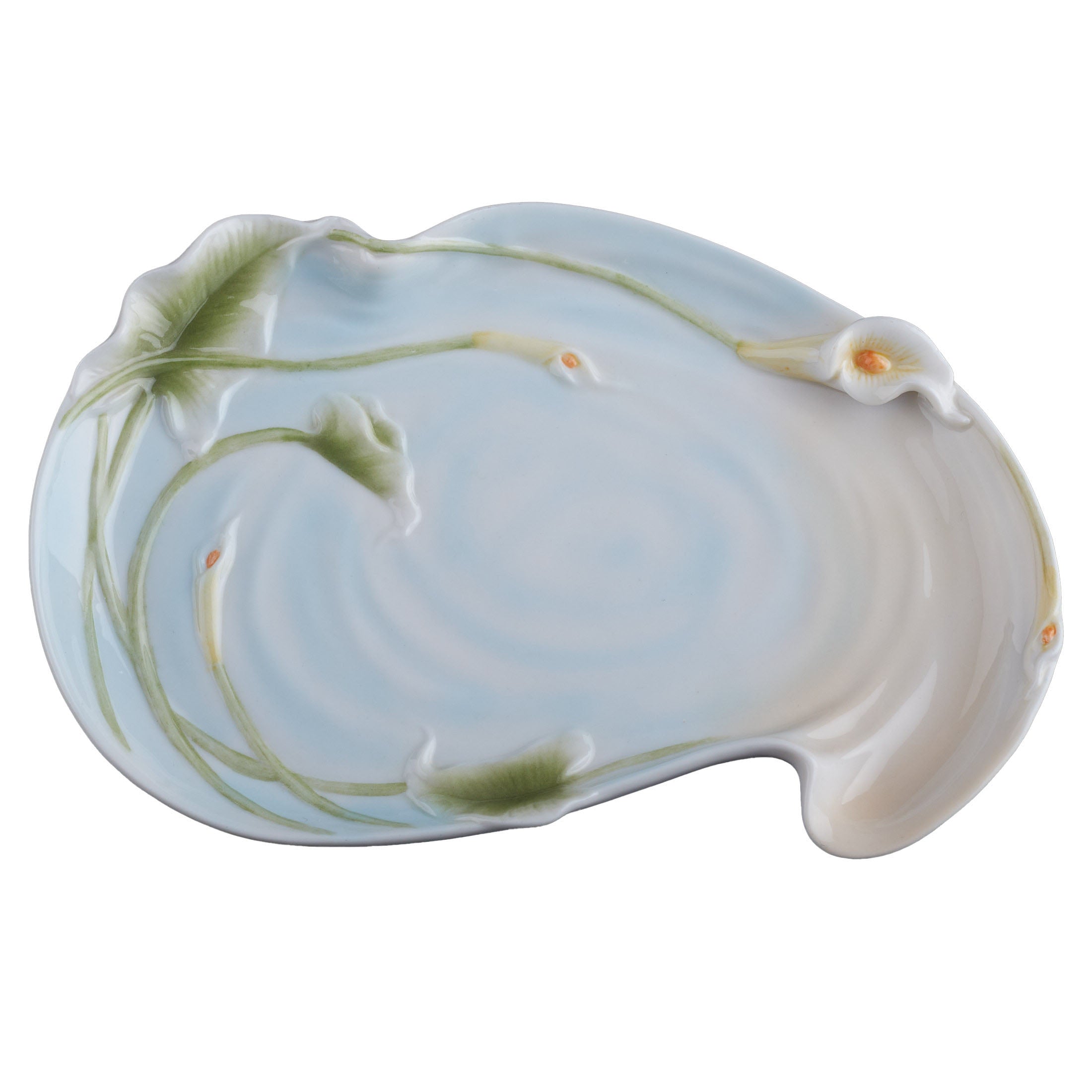 Calla Lily and Butterfly Dish