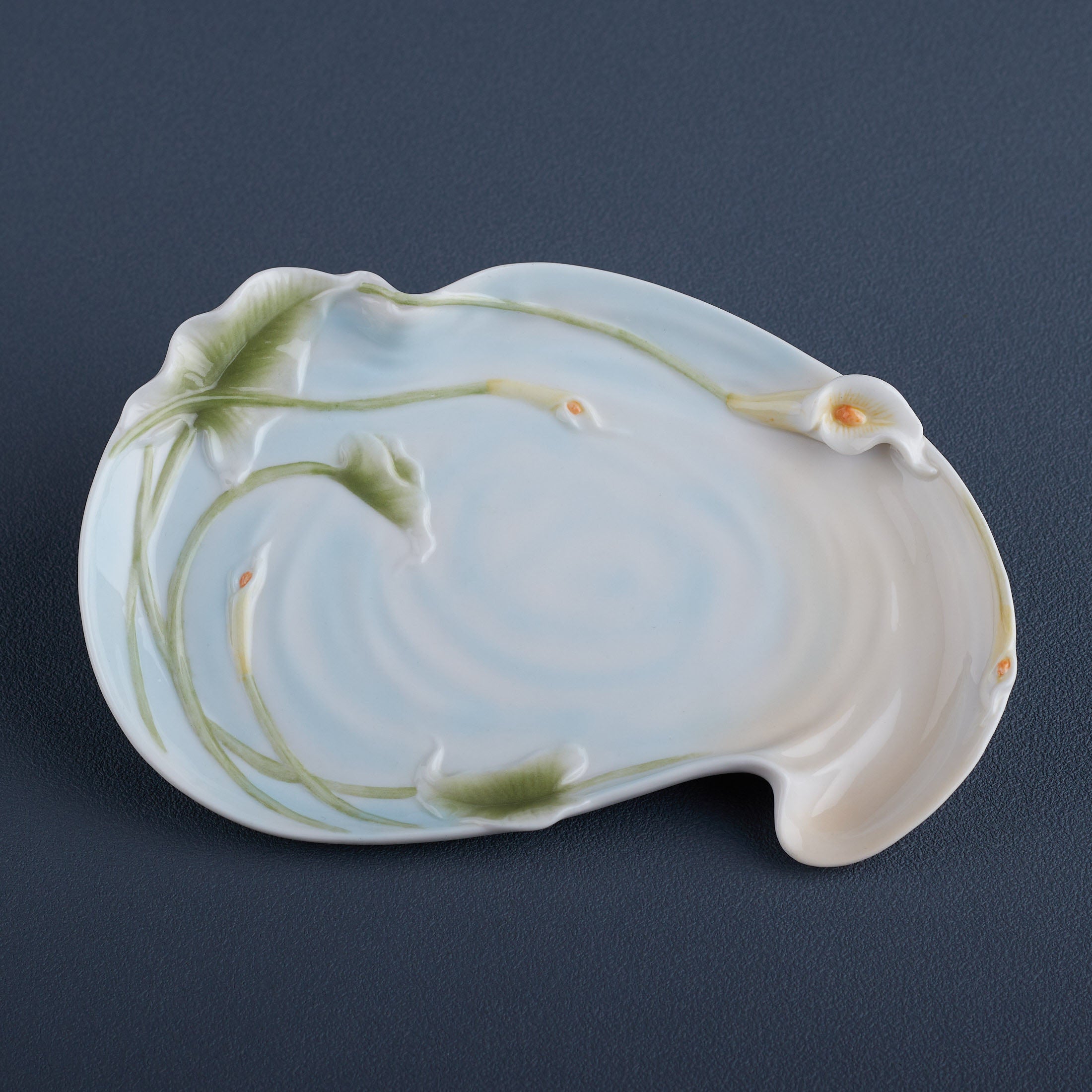 Calla Lily and Butterfly Dish