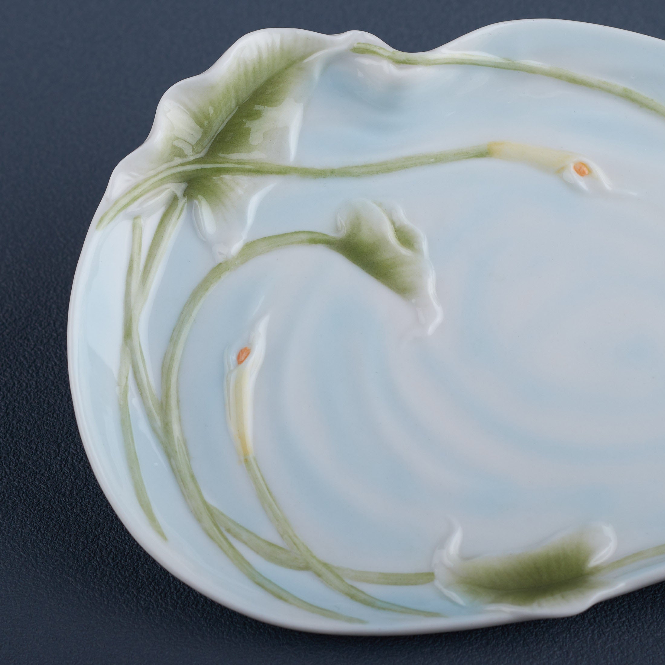 Calla Lily and Butterfly Dish