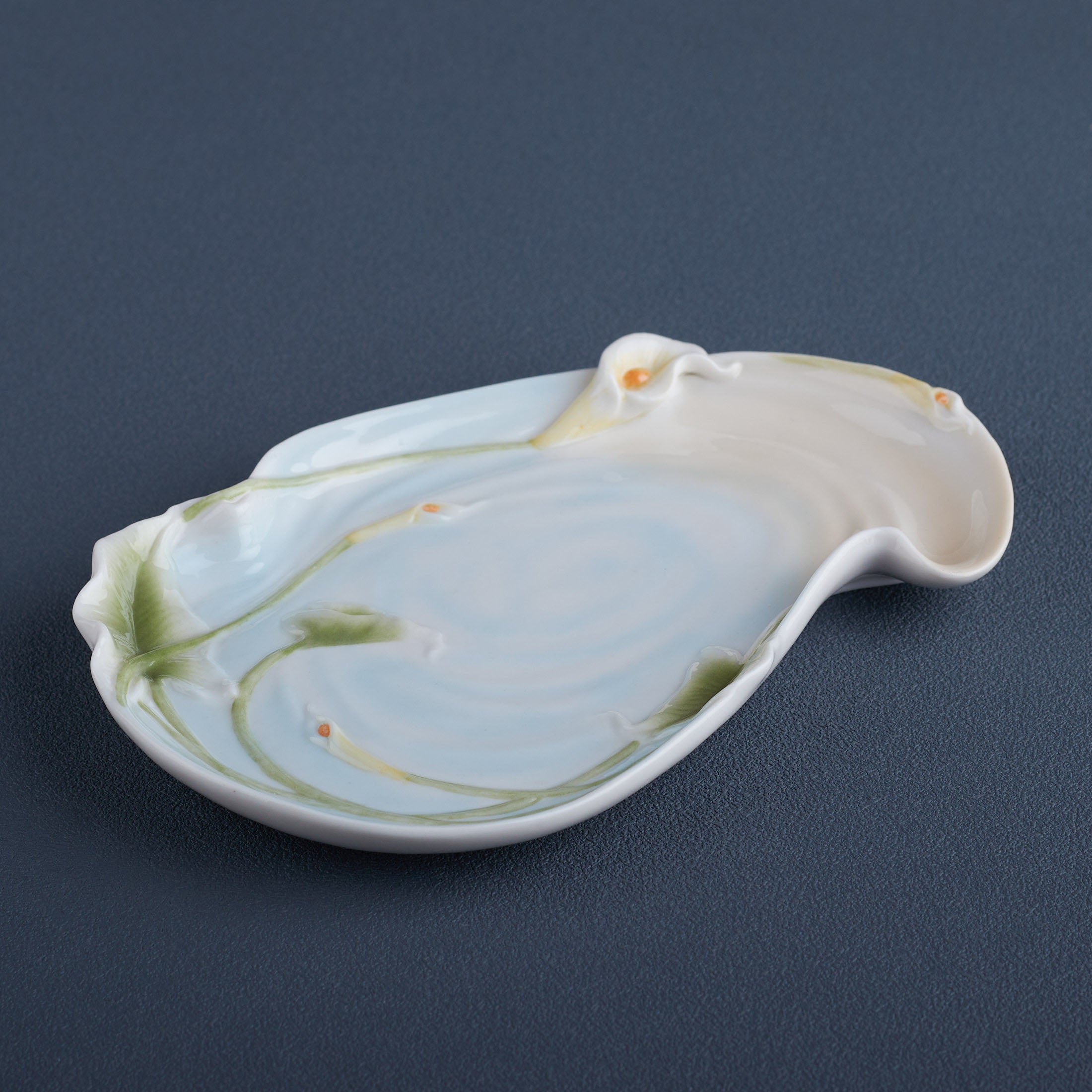Calla Lily and Butterfly Dish