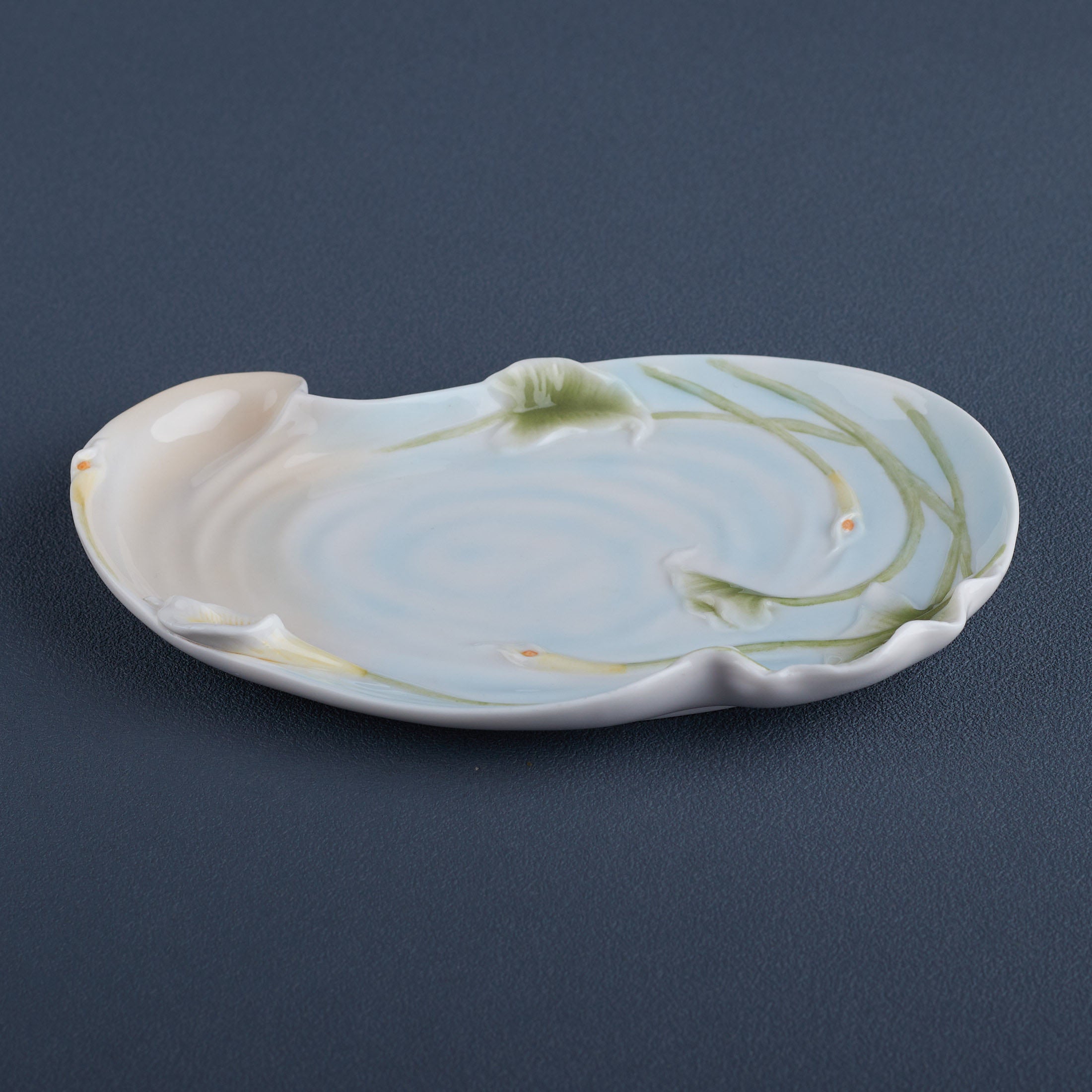 Calla Lily and Butterfly Dish