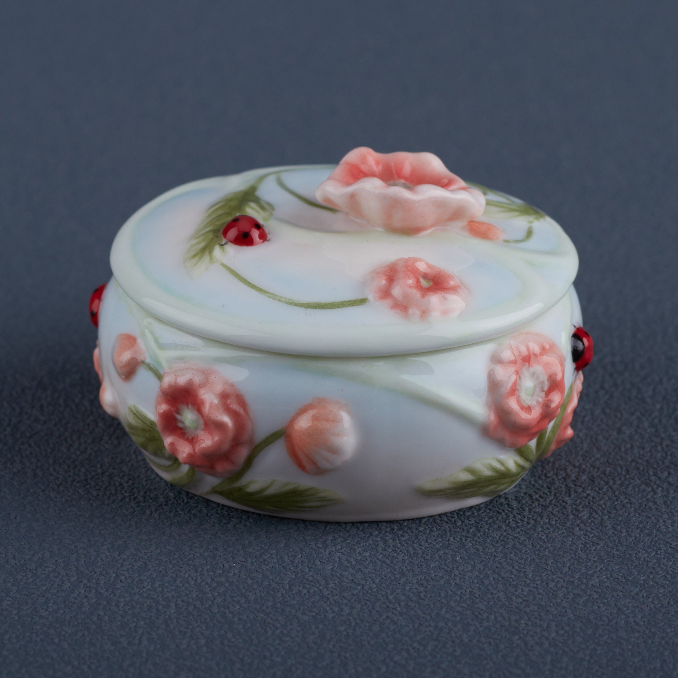 Lady Bug and Poppy Trinket Box