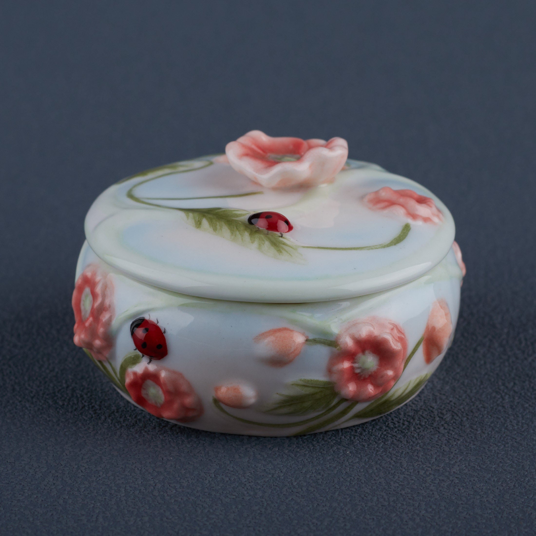 Lady Bug and Poppy Trinket Box