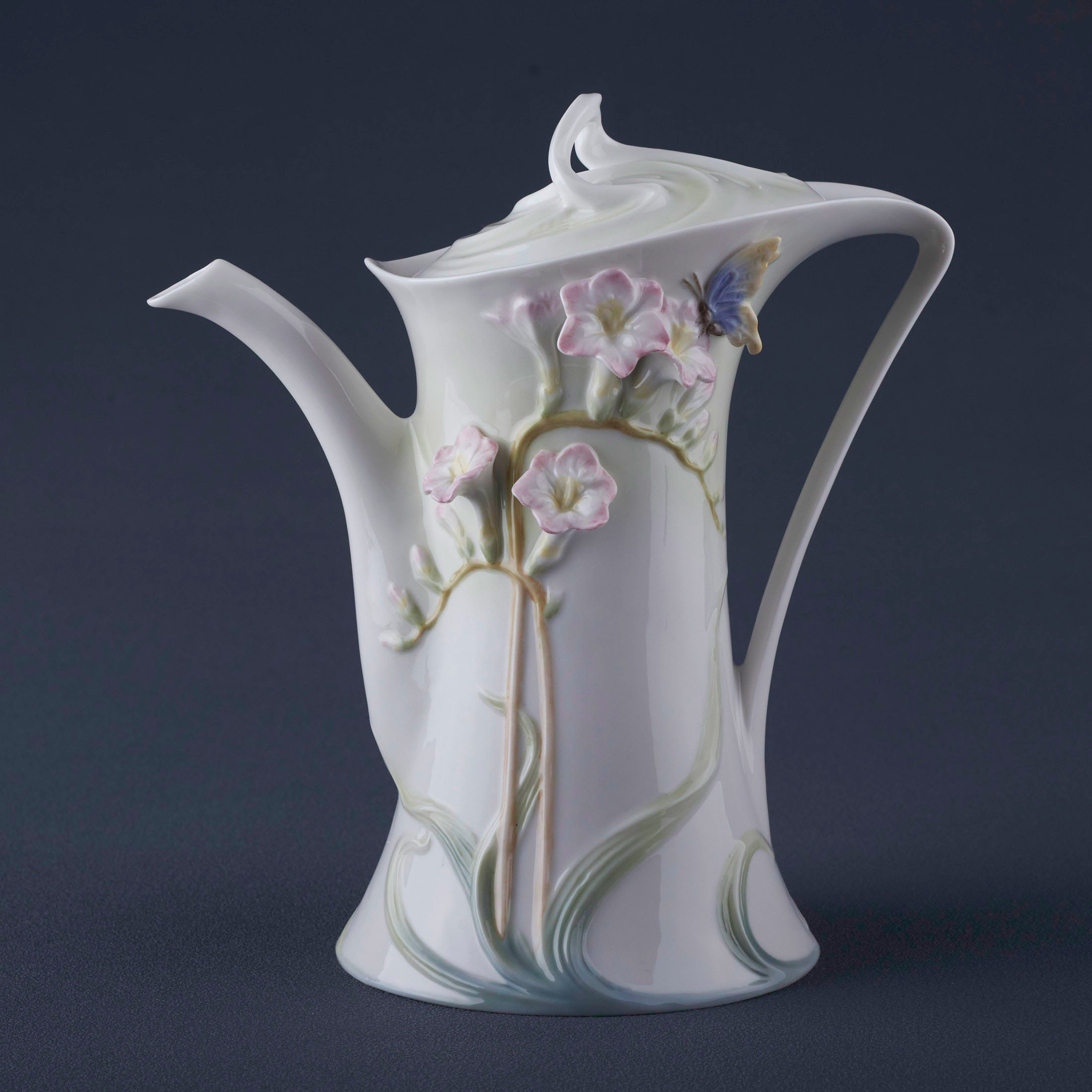 Freesia Coffee Pot (Pink Flower)
