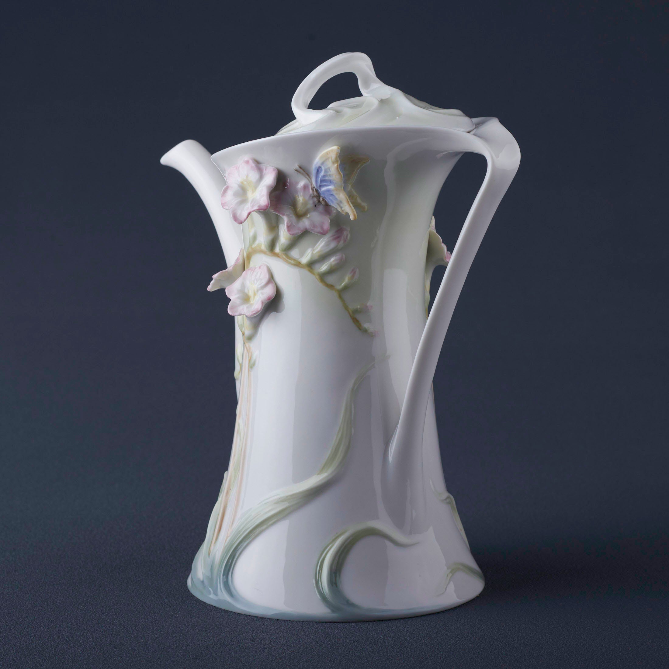 Freesia Coffee Pot (Pink Flower)