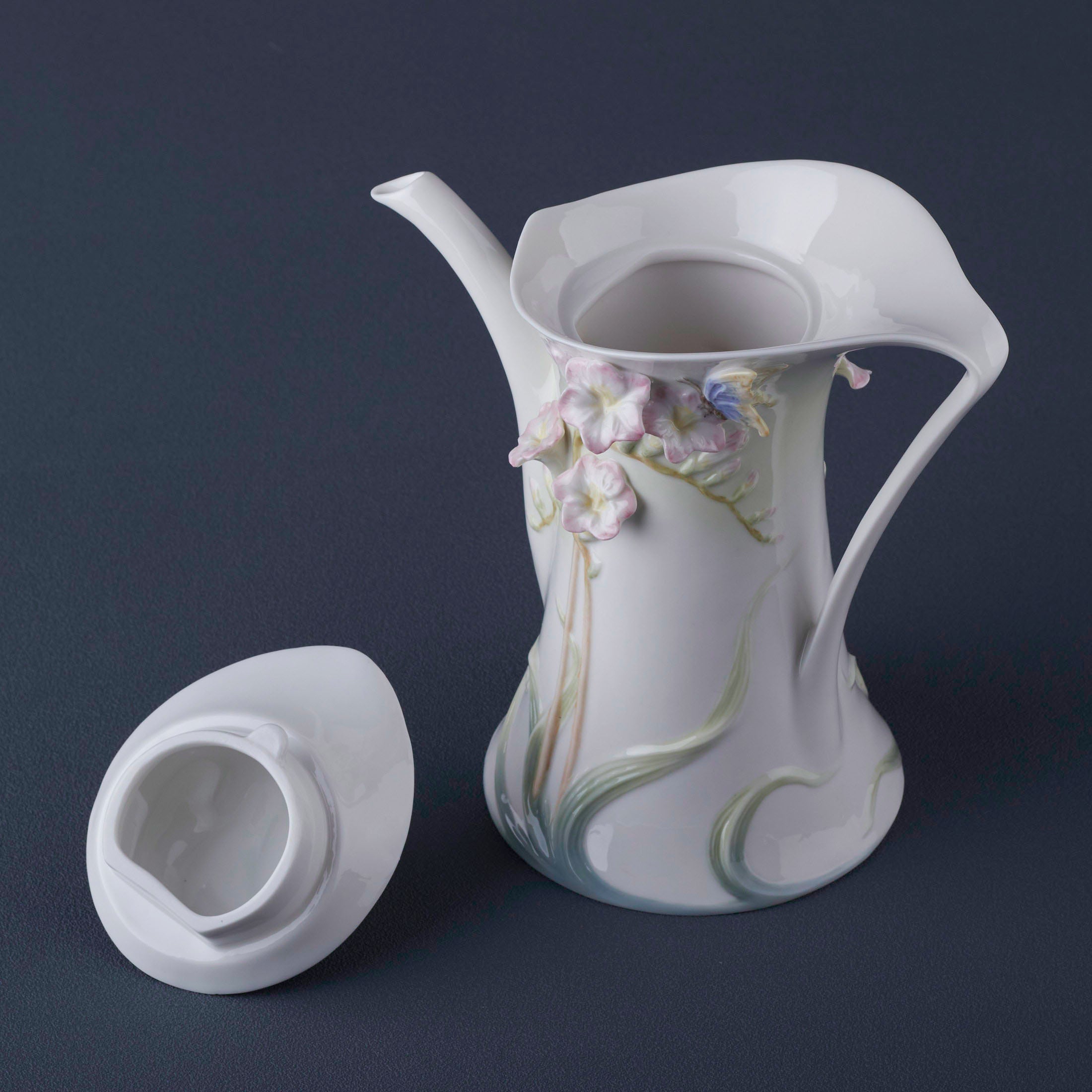 Freesia Coffee Pot (Pink Flower)