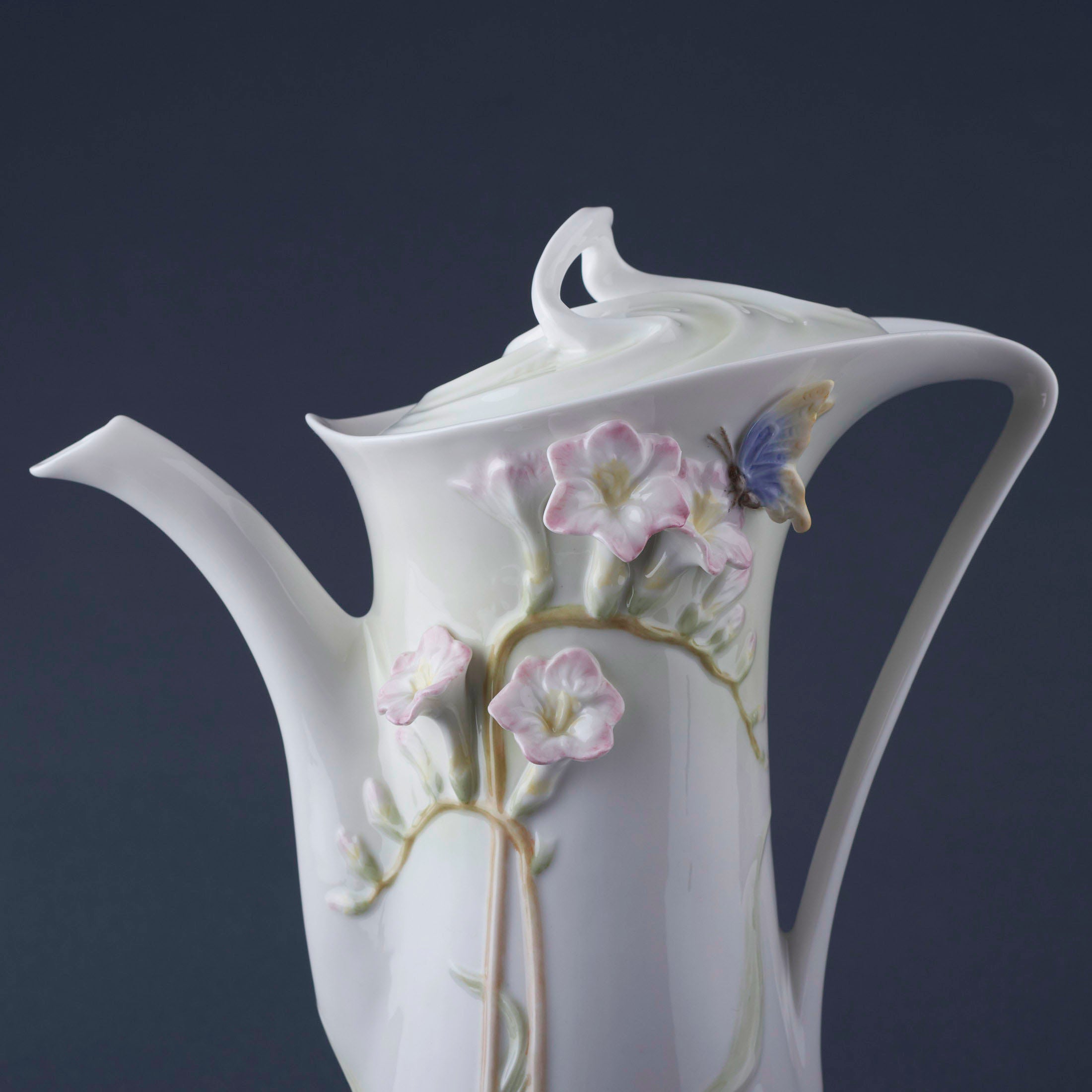Freesia Coffee Pot (Pink Flower)
