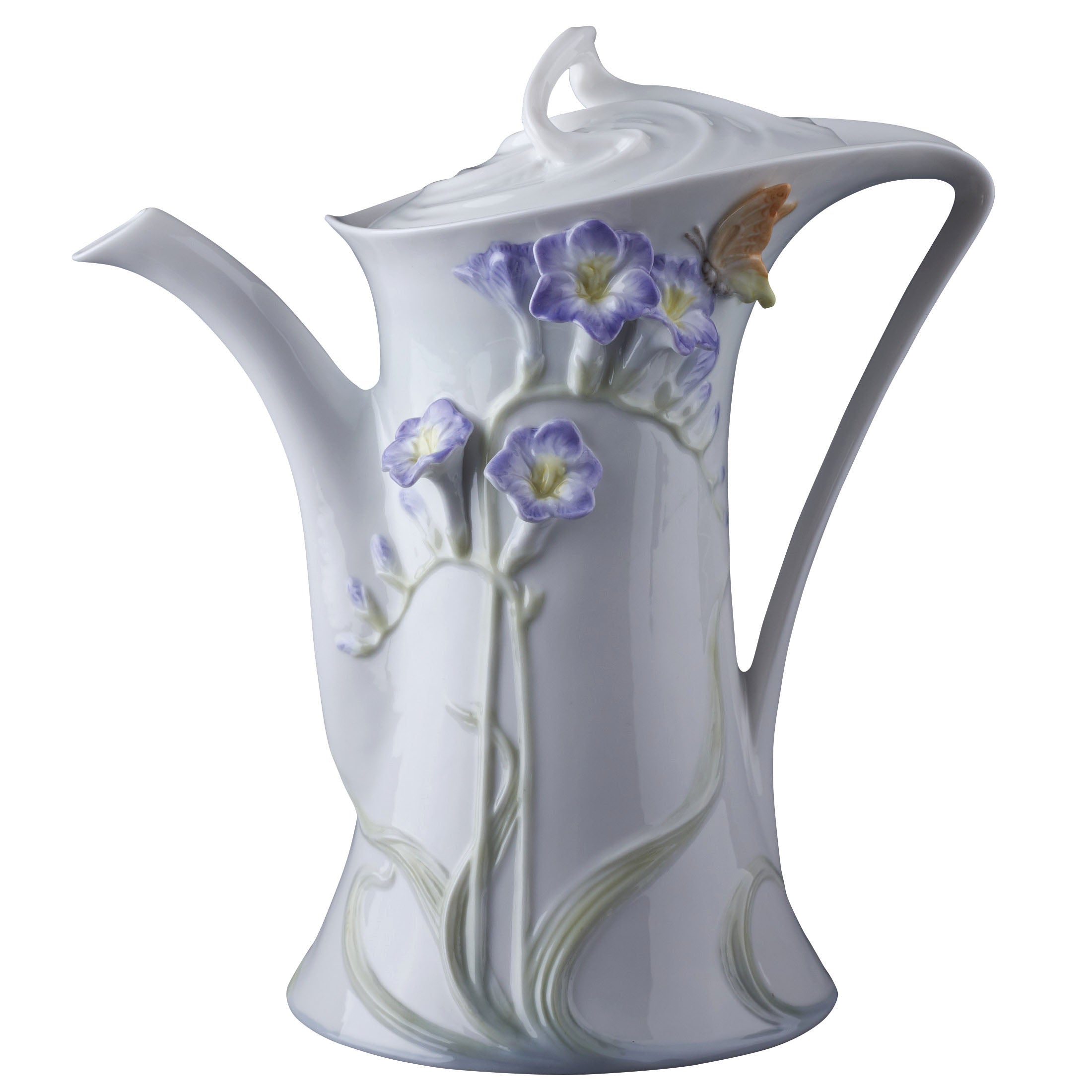 Freesia Coffee Pot (Purple Flower)