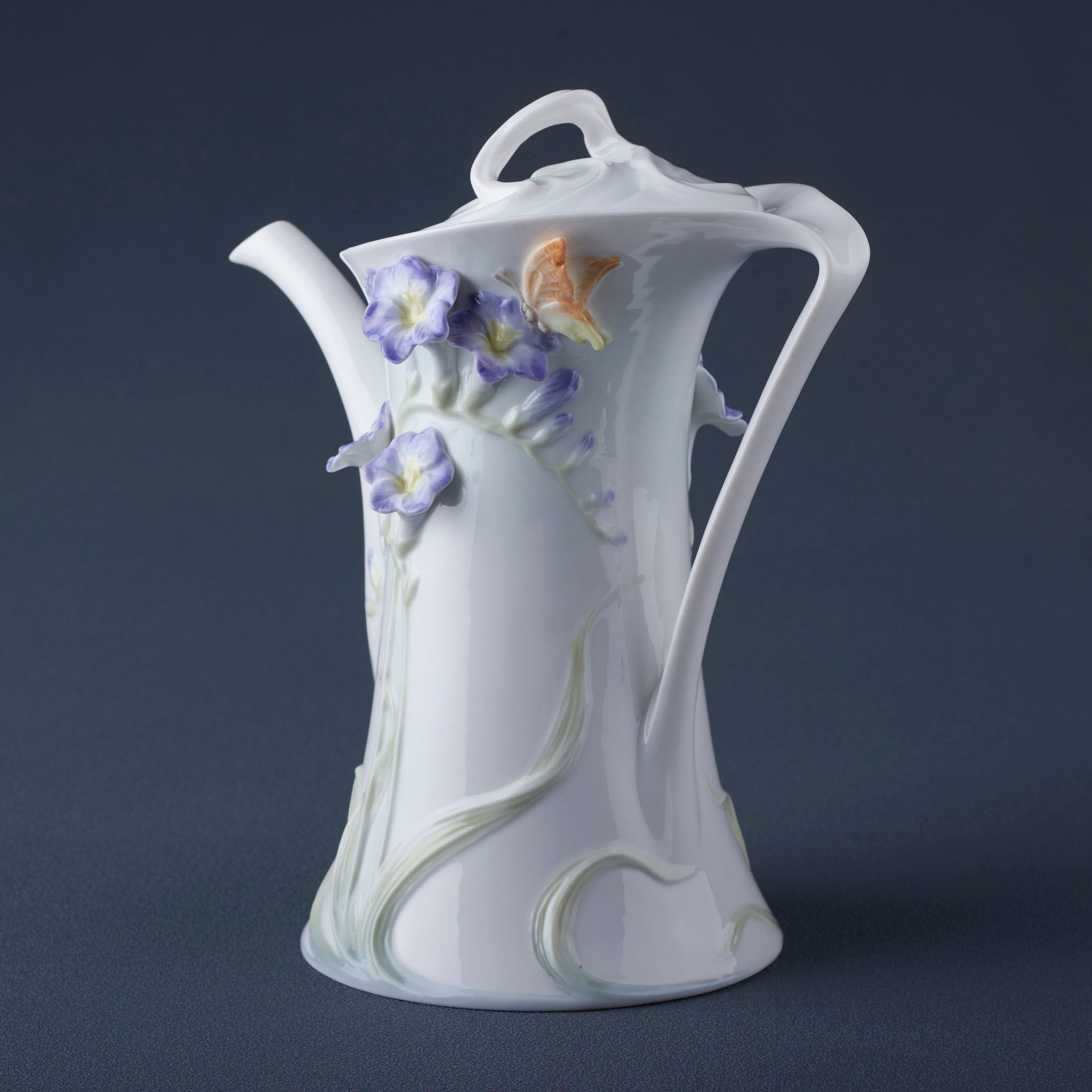 Freesia Coffee Pot (Purple Flower)