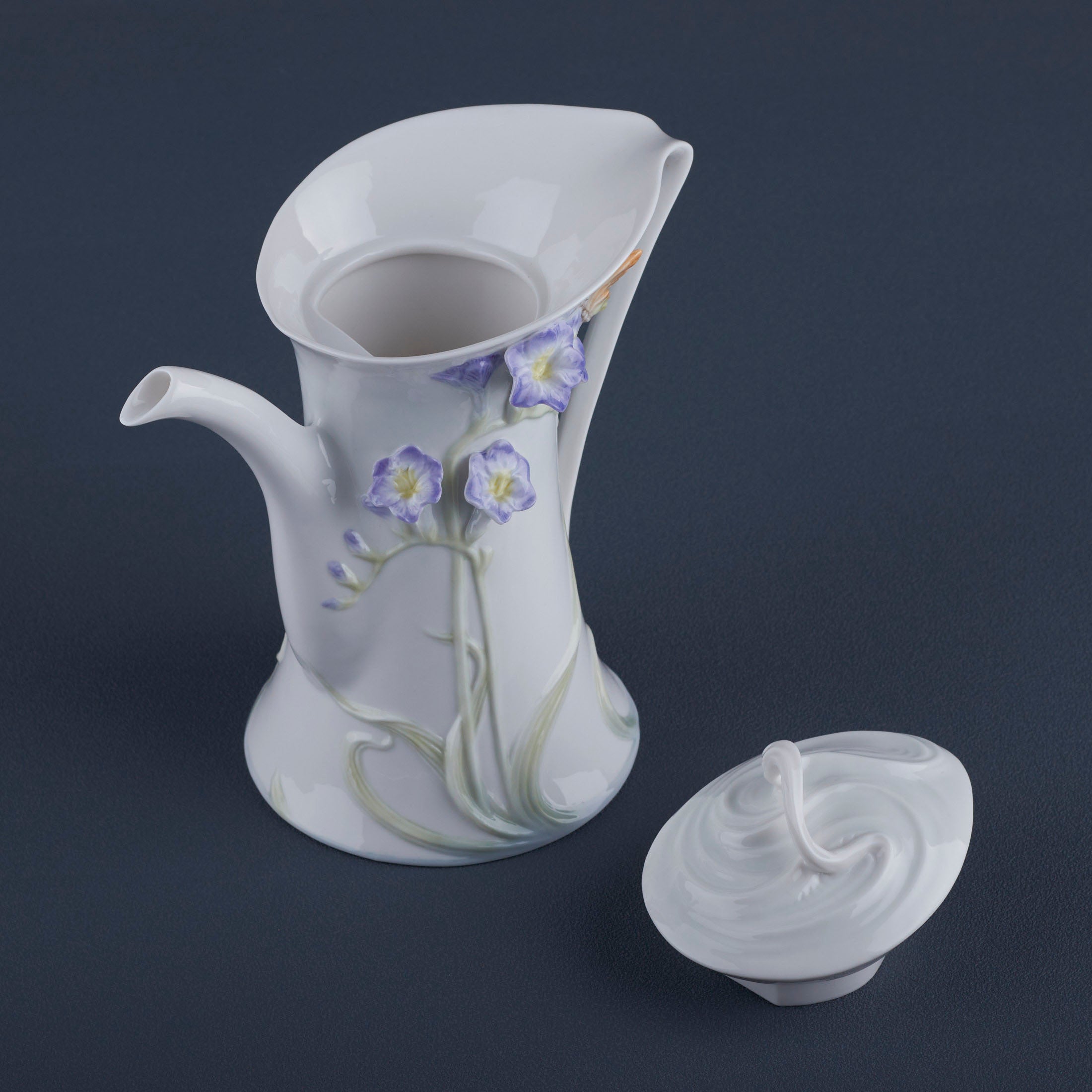 Freesia Coffee Pot (Purple Flower)