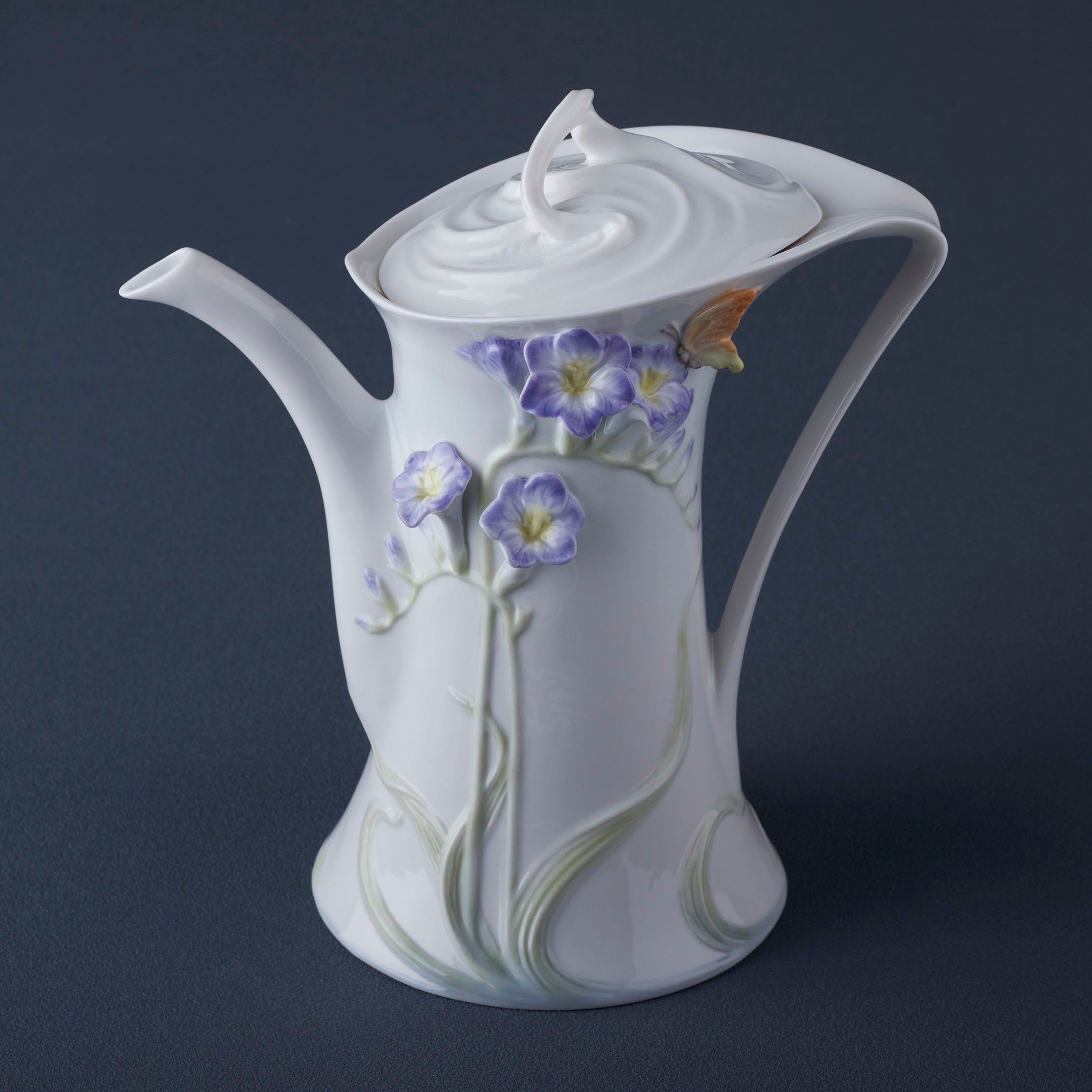 Freesia Coffee Pot (Purple Flower)
