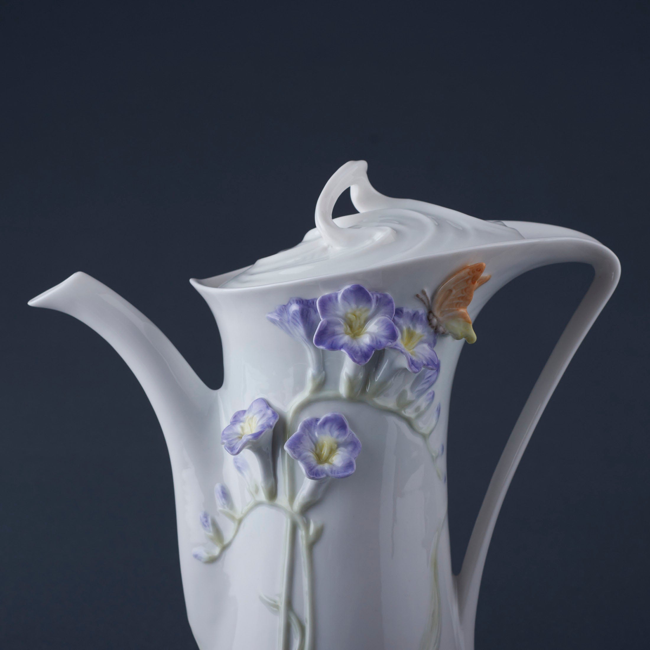 Freesia Coffee Pot (Purple Flower)