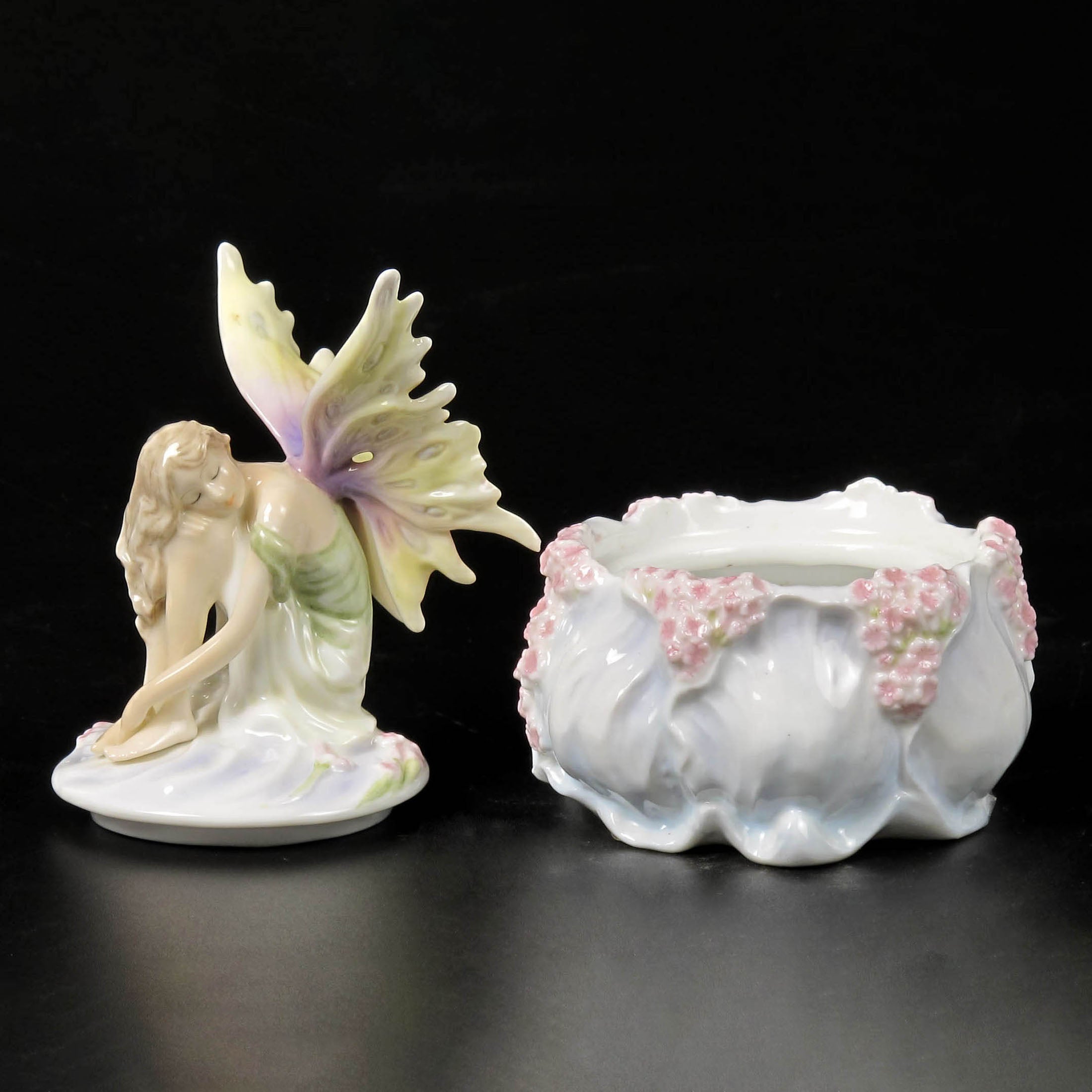 Fairy On Blue Trinket Box