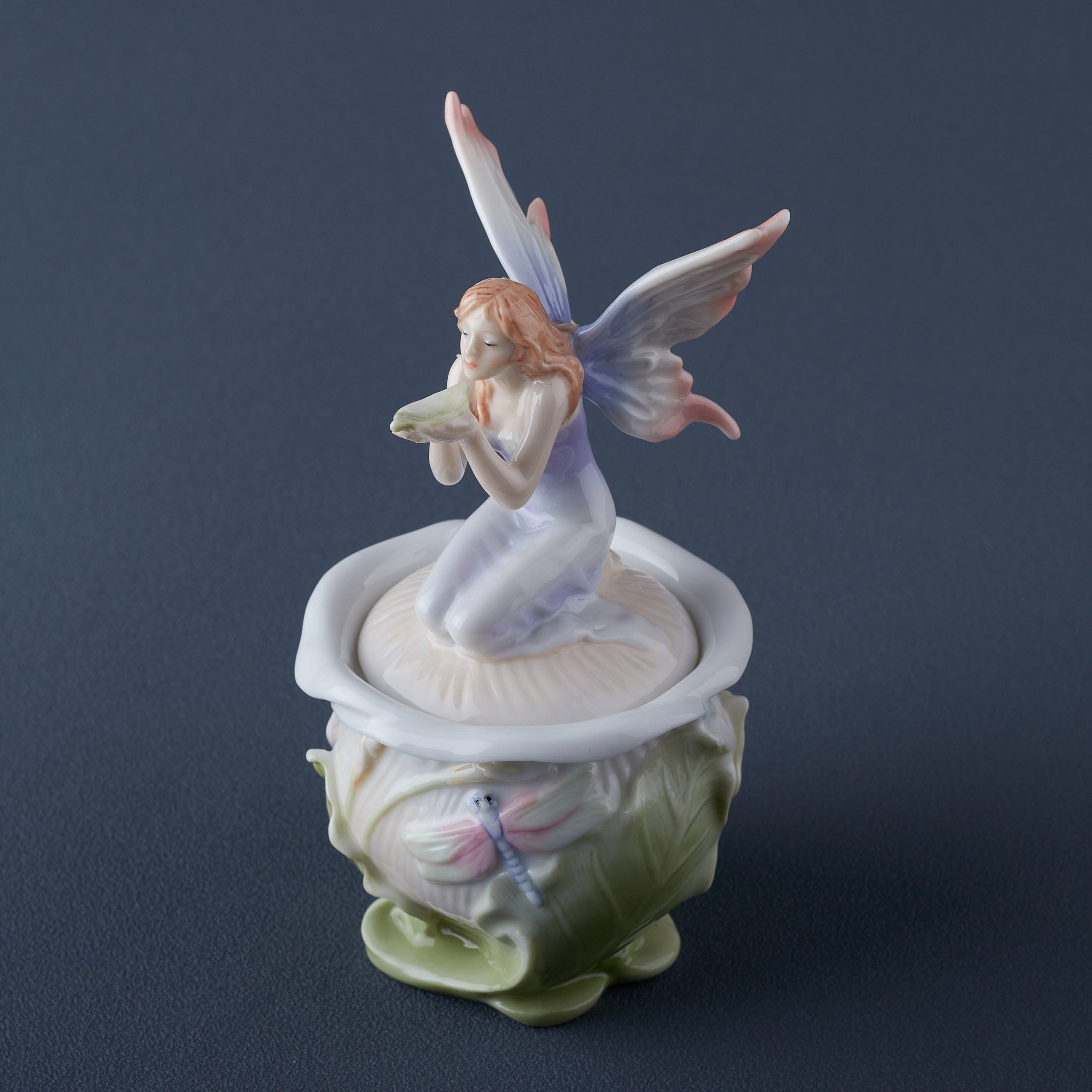 Fairy On Calla Lily Trinket Box
