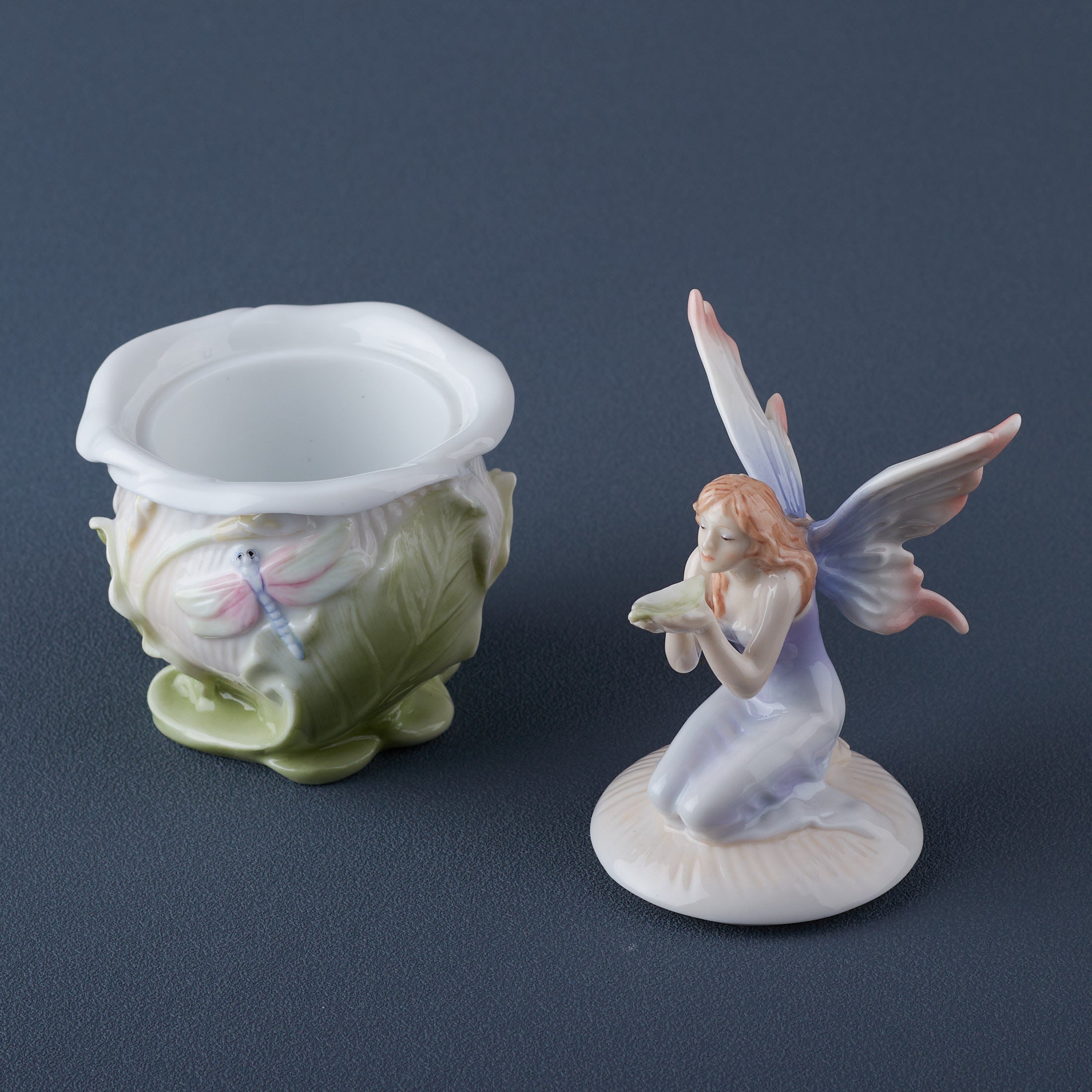 Fairy On Calla Lily Trinket Box
