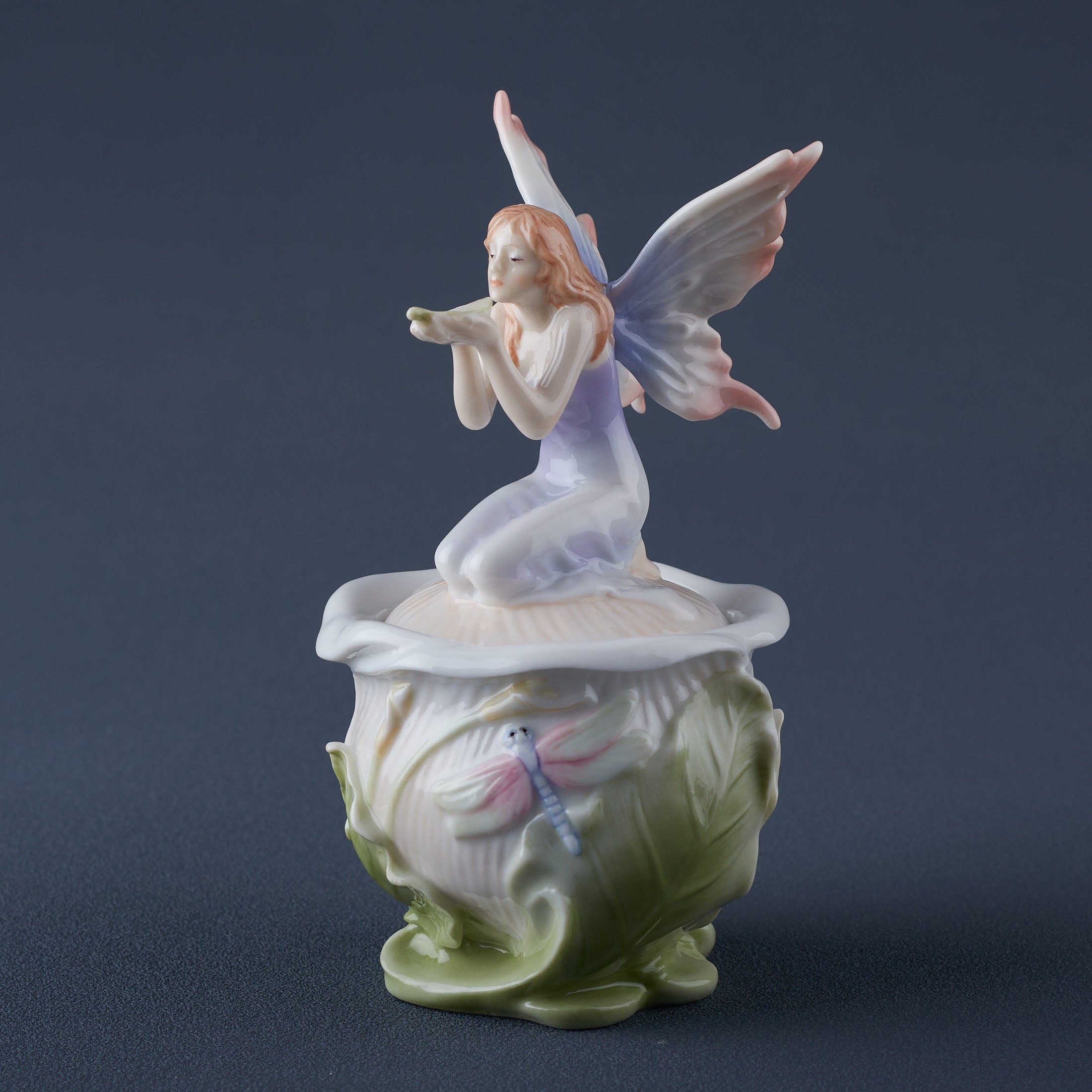 Fairy On Calla Lily Trinket Box
