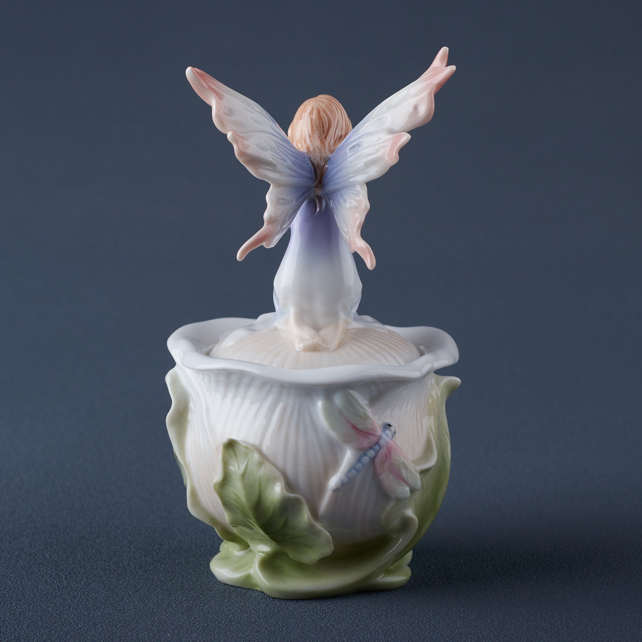 Fairy On Calla Lily Trinket Box