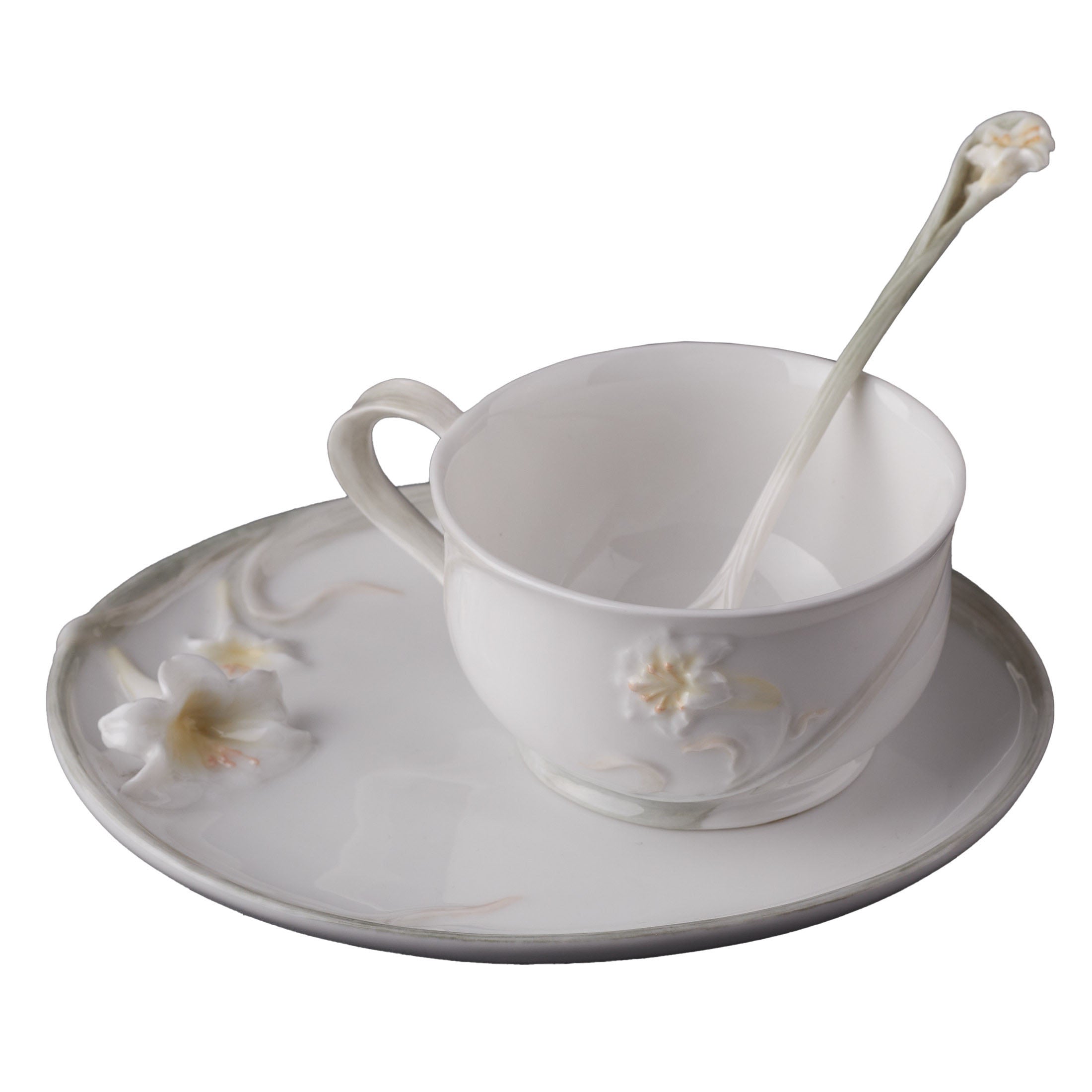 Lily Coffee Cup Set With Spoon