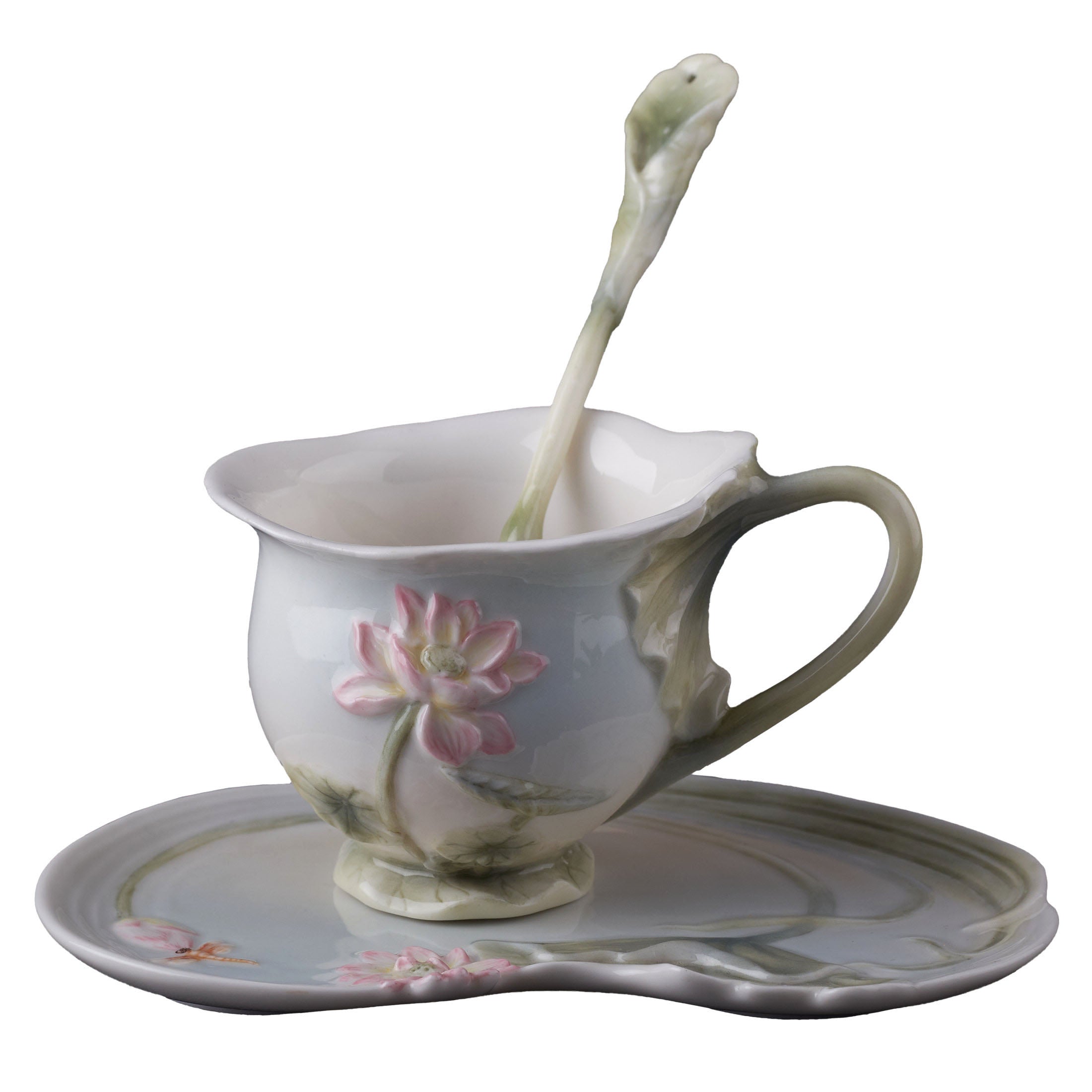 Lotus 3 Pcs Coffee Cup Set