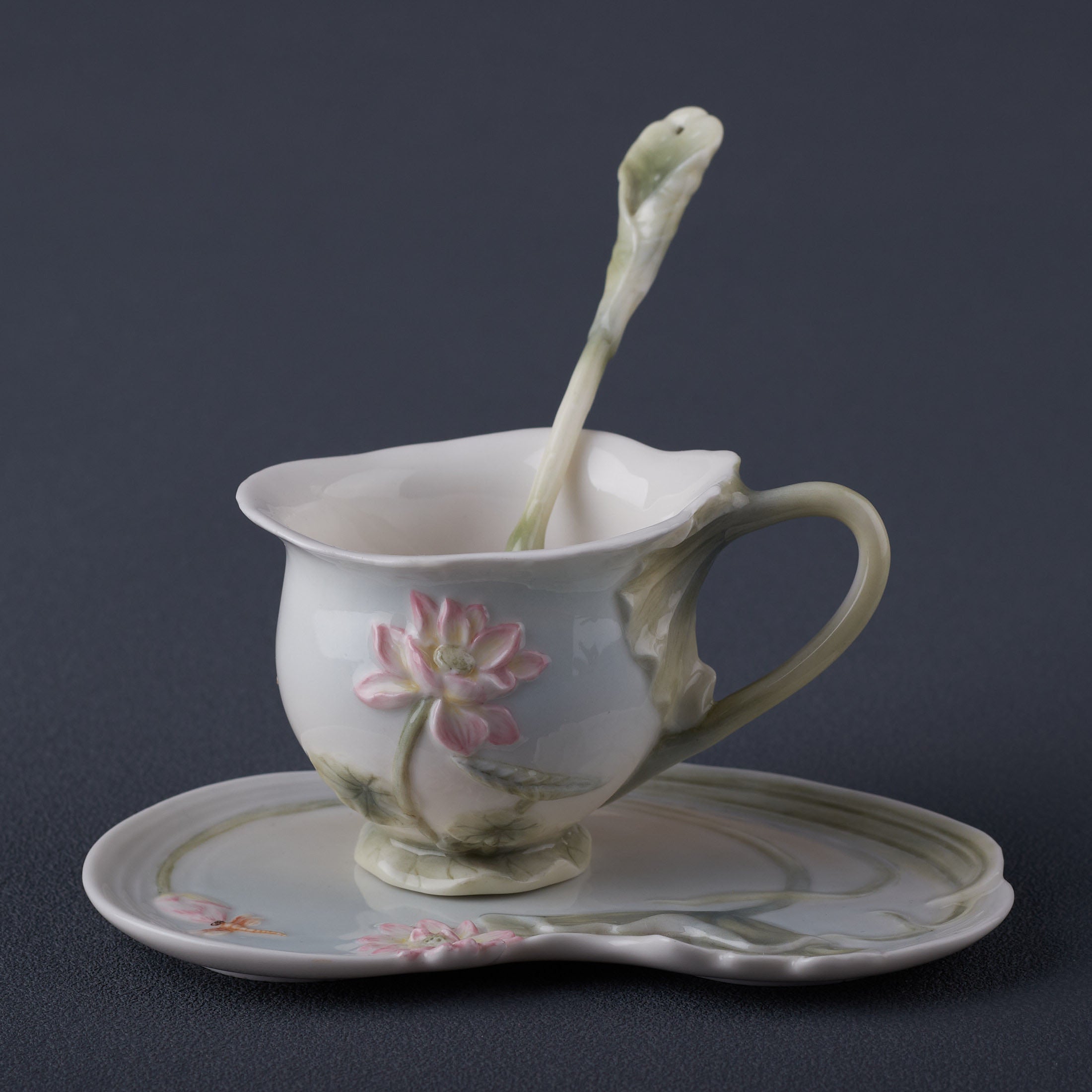 Lotus 3 Pcs Coffee Cup Set